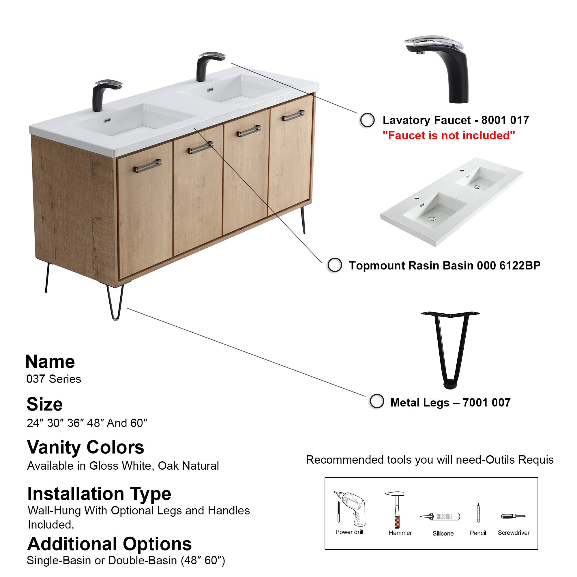 037 Series - 60 Inch Vanity