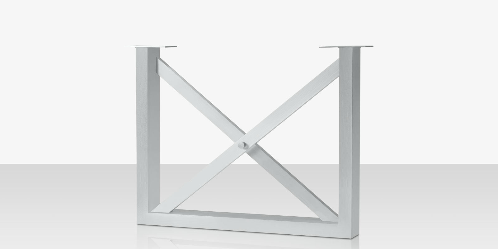 Contemporary Bases Square X Style Dining Table Base (set of two)