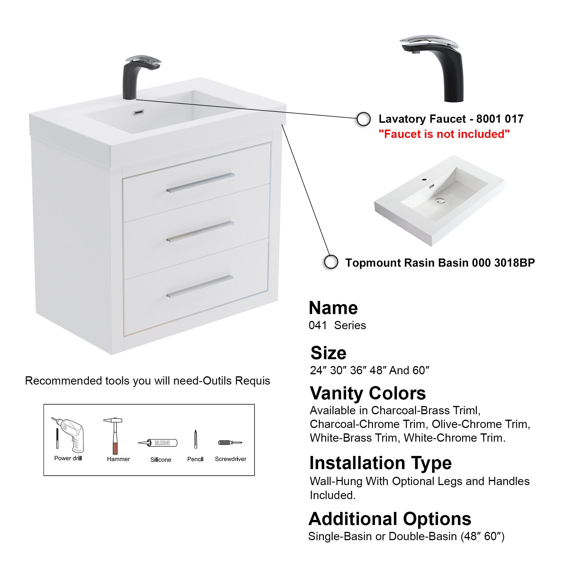 041 Series - 30 Inch Vanity