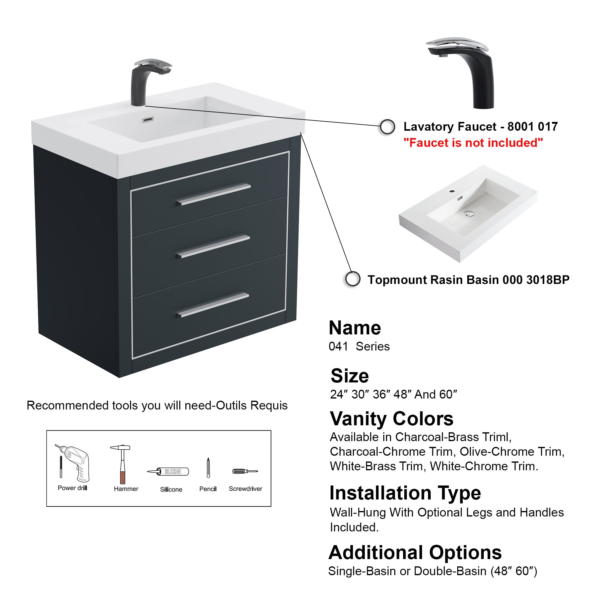 041 Series - 30 Inch Vanity