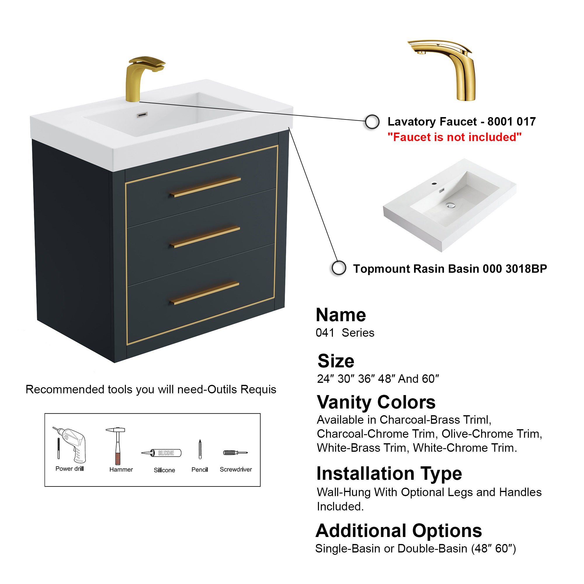 041 Series - 30 Inch Vanity