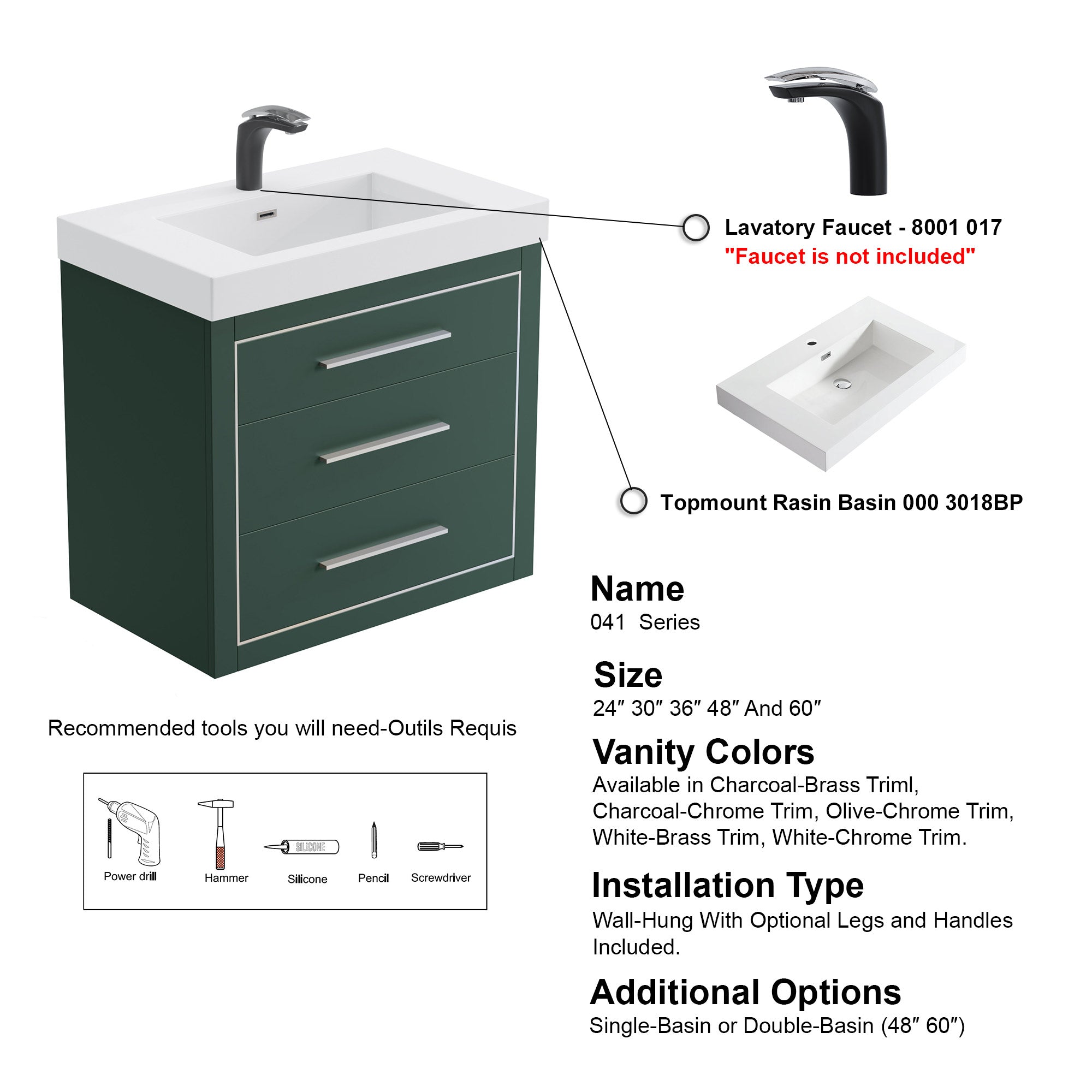 041 Series - 30 Inch Vanity