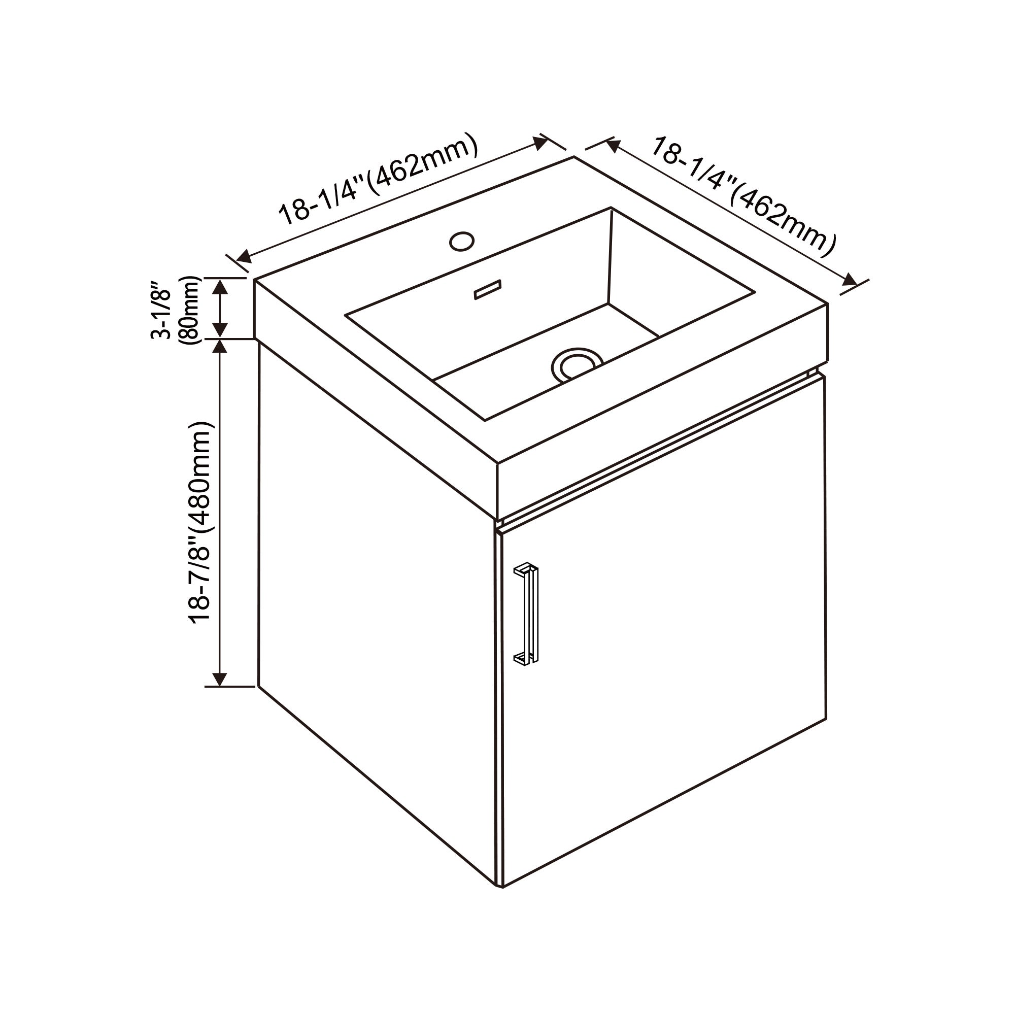 047 Series-18 Inch Vanity