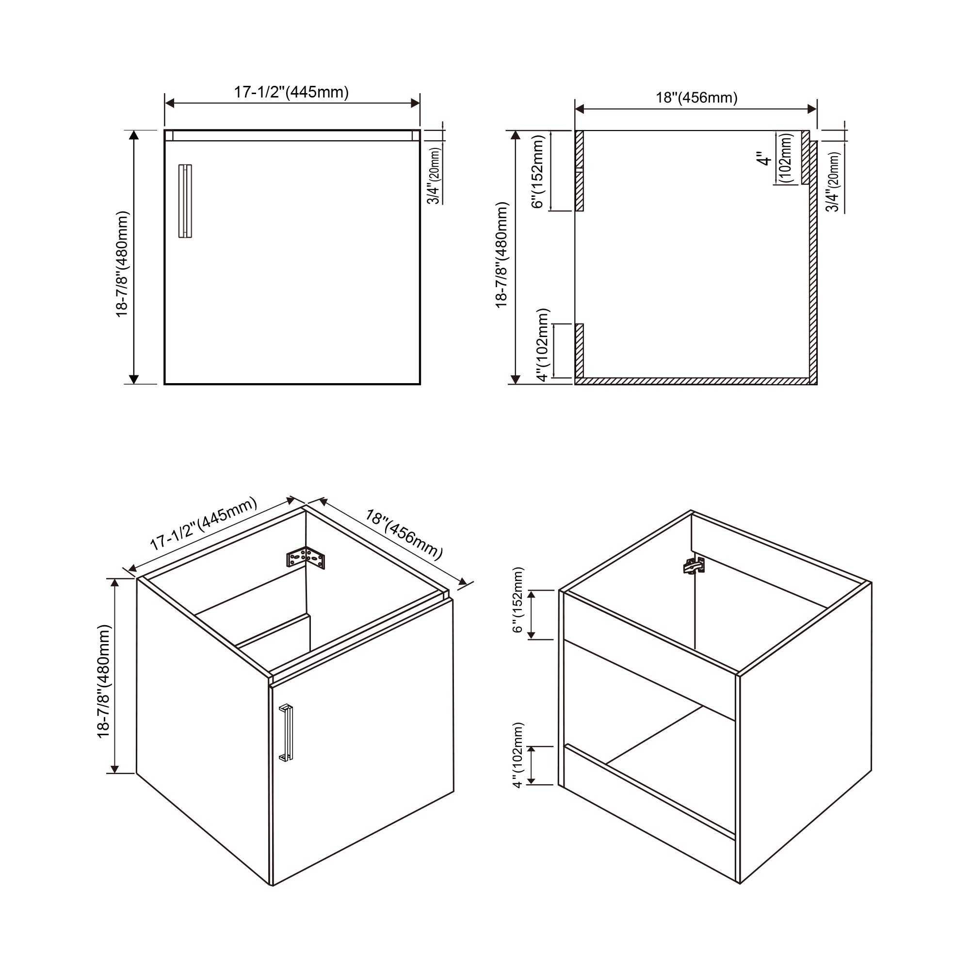 047 Series-18 Inch Vanity