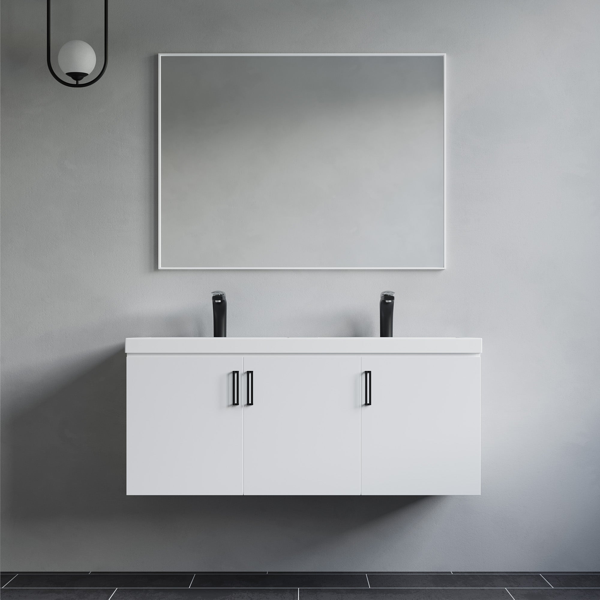 047 Series-48 Inch Vanity - Double Sinks