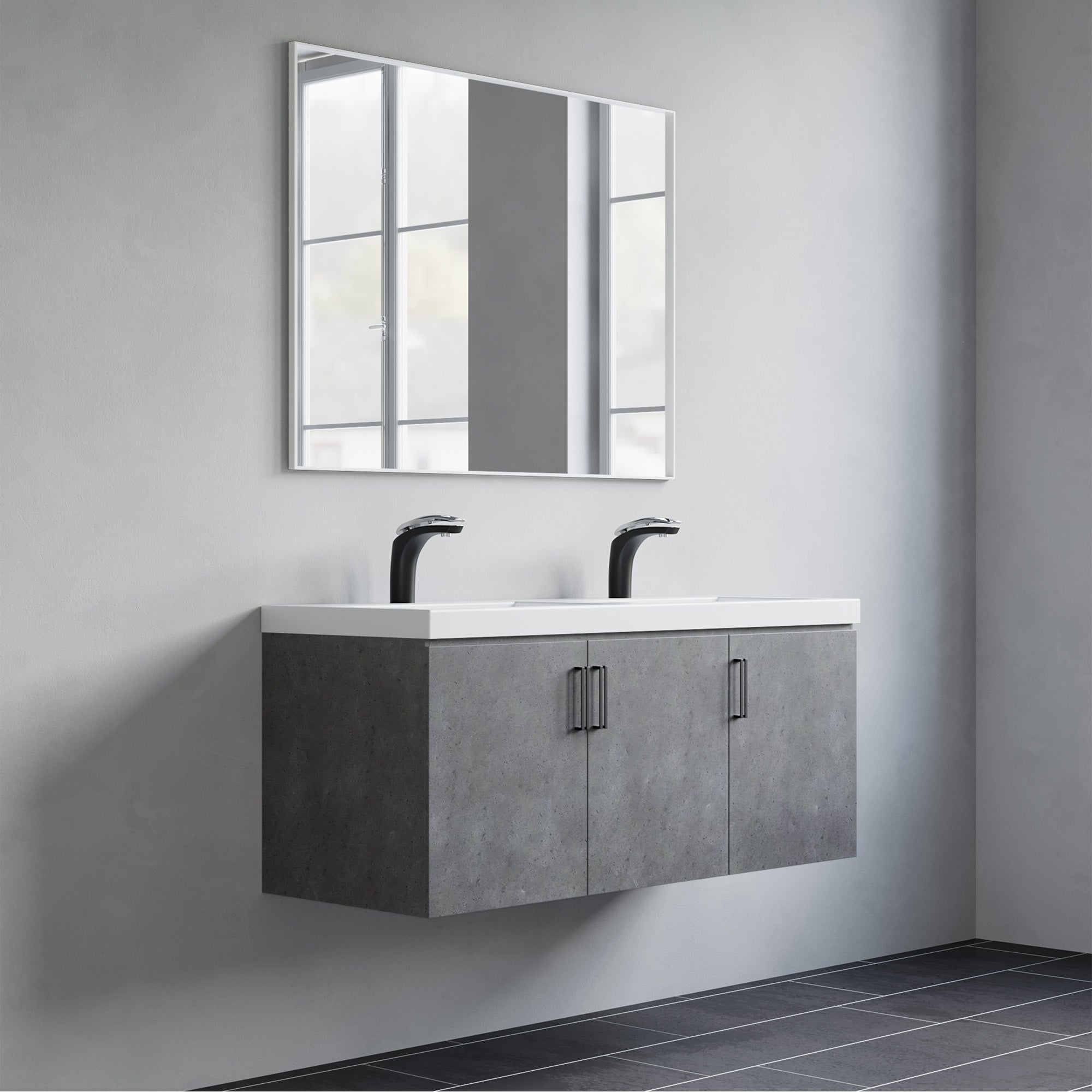 047 Series-48 Inch Vanity - Double Sinks
