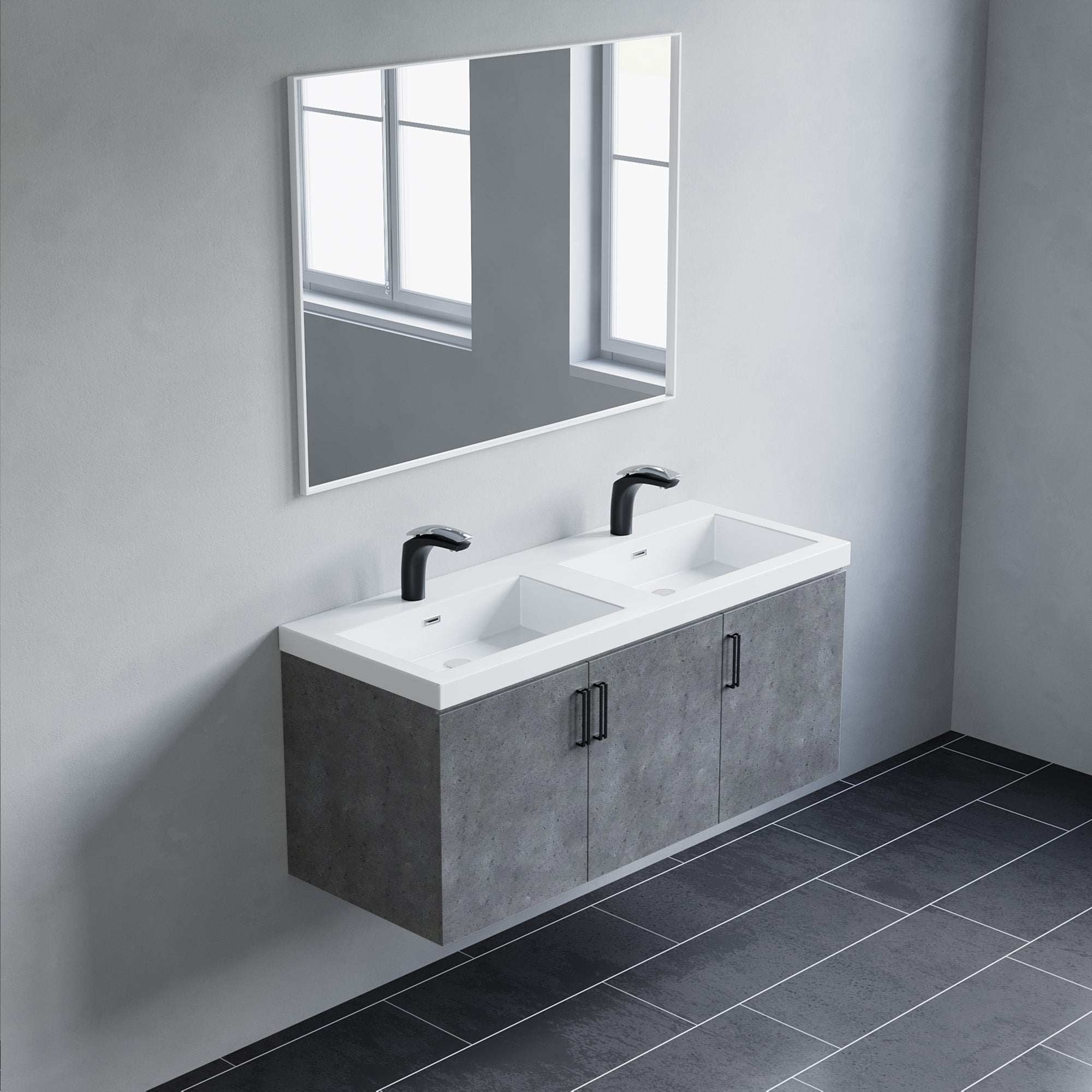 047 Series-48 Inch Vanity - Double Sinks