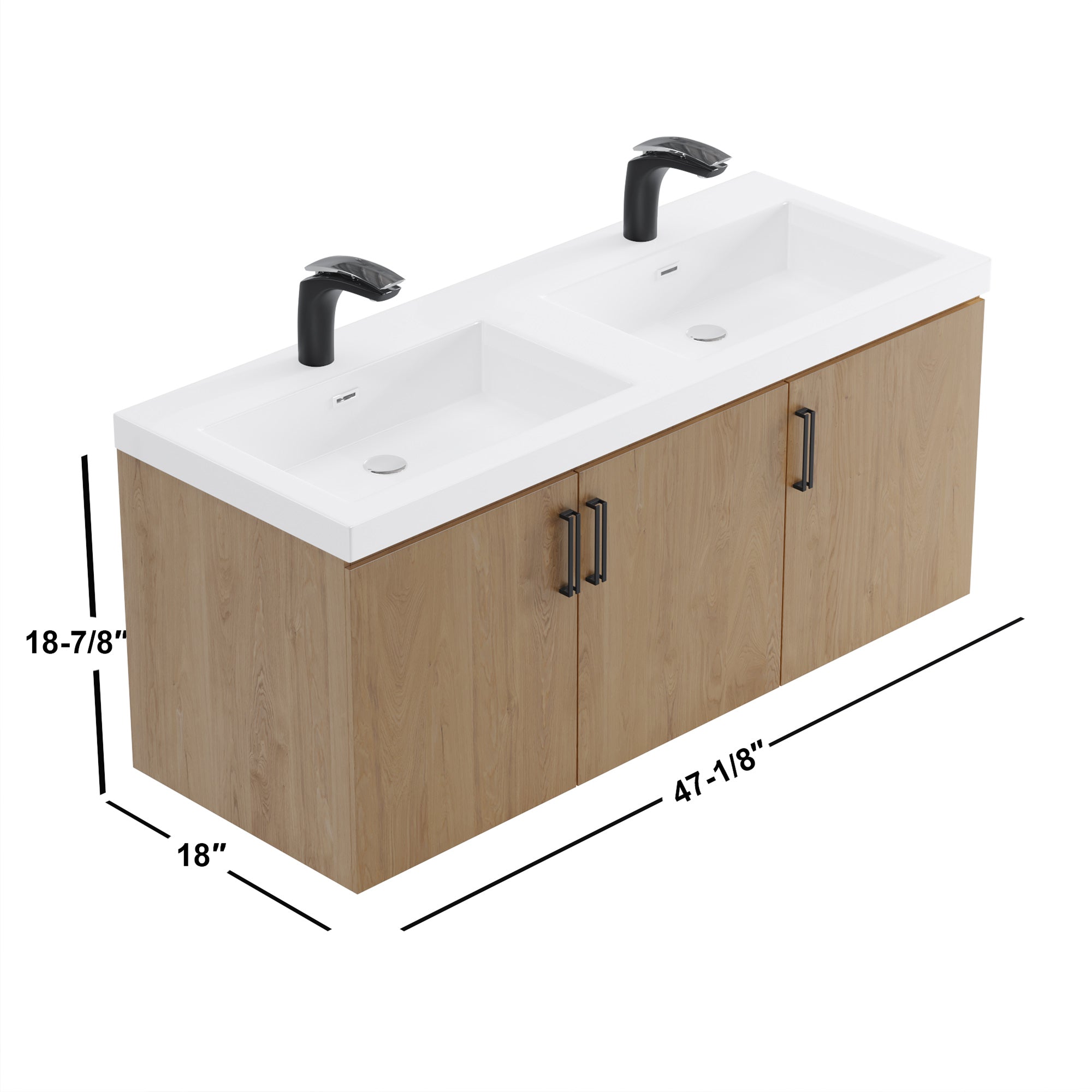 047 Series-48 Inch Vanity - Double Sinks