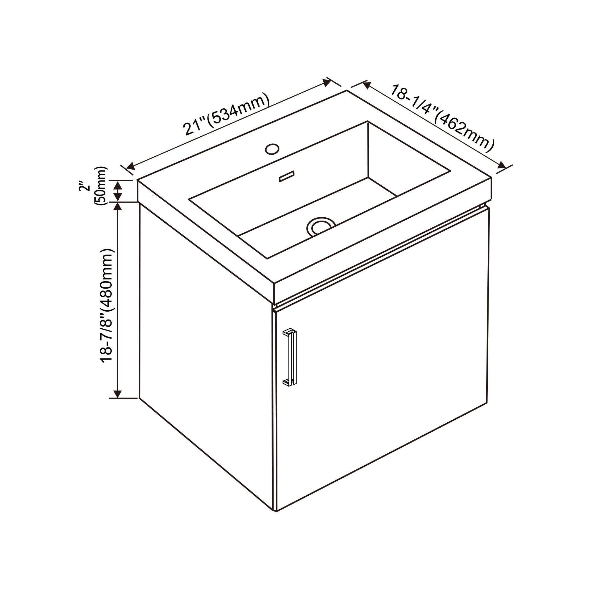 047 Series-21 Inch Vanity