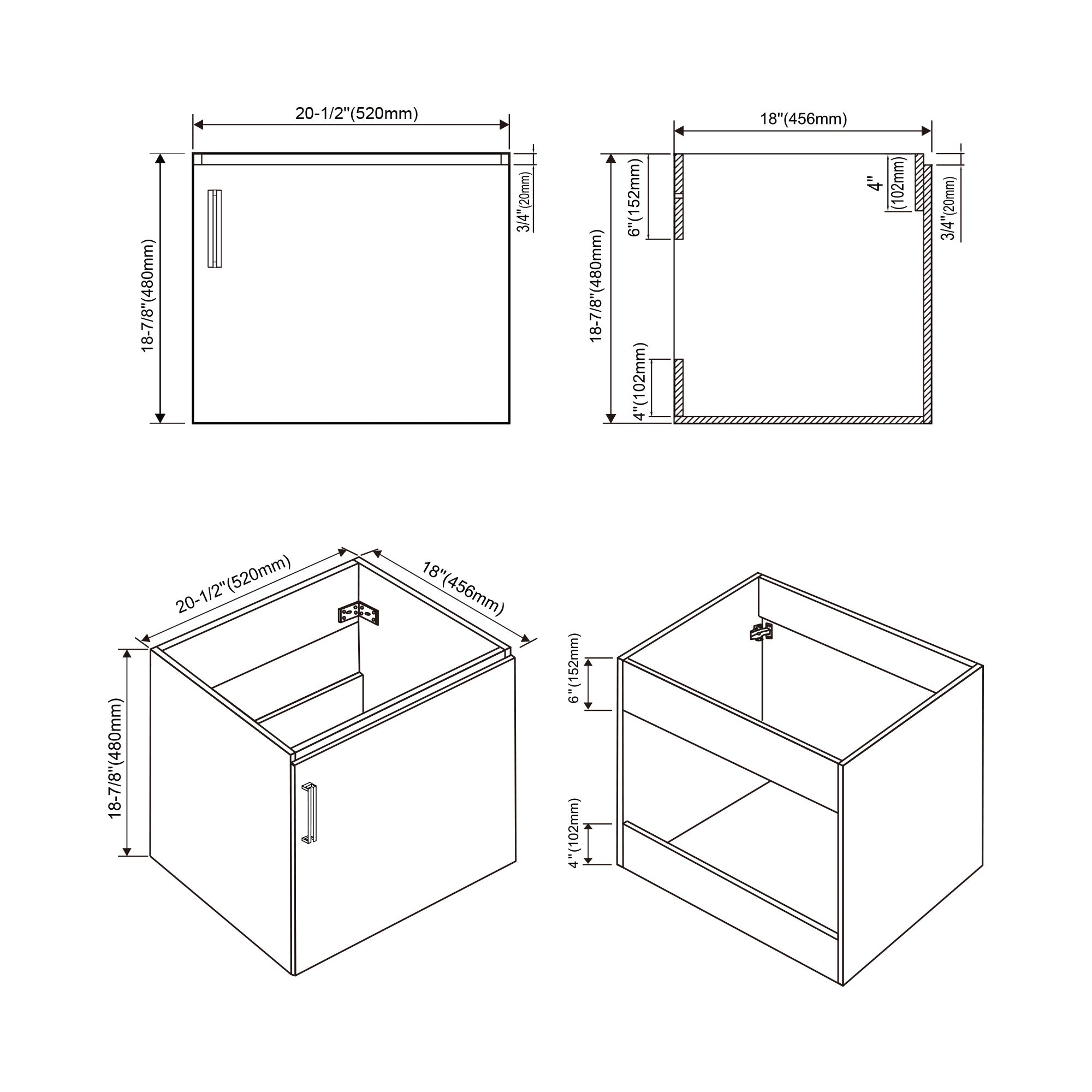 047 Series-21 Inch Vanity