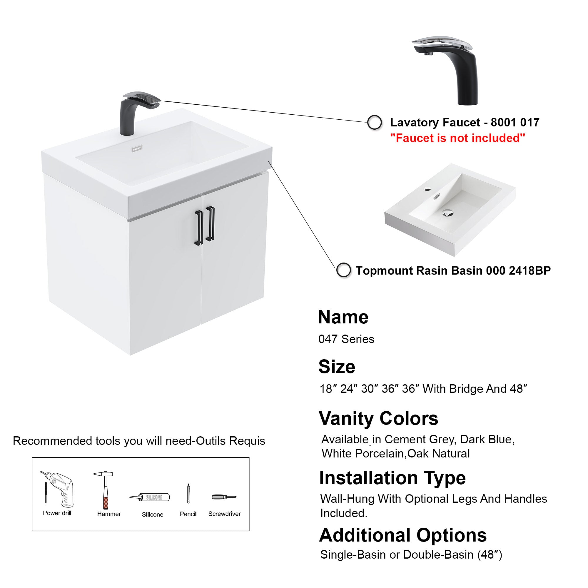 047 Series-24 Inch Vanity
