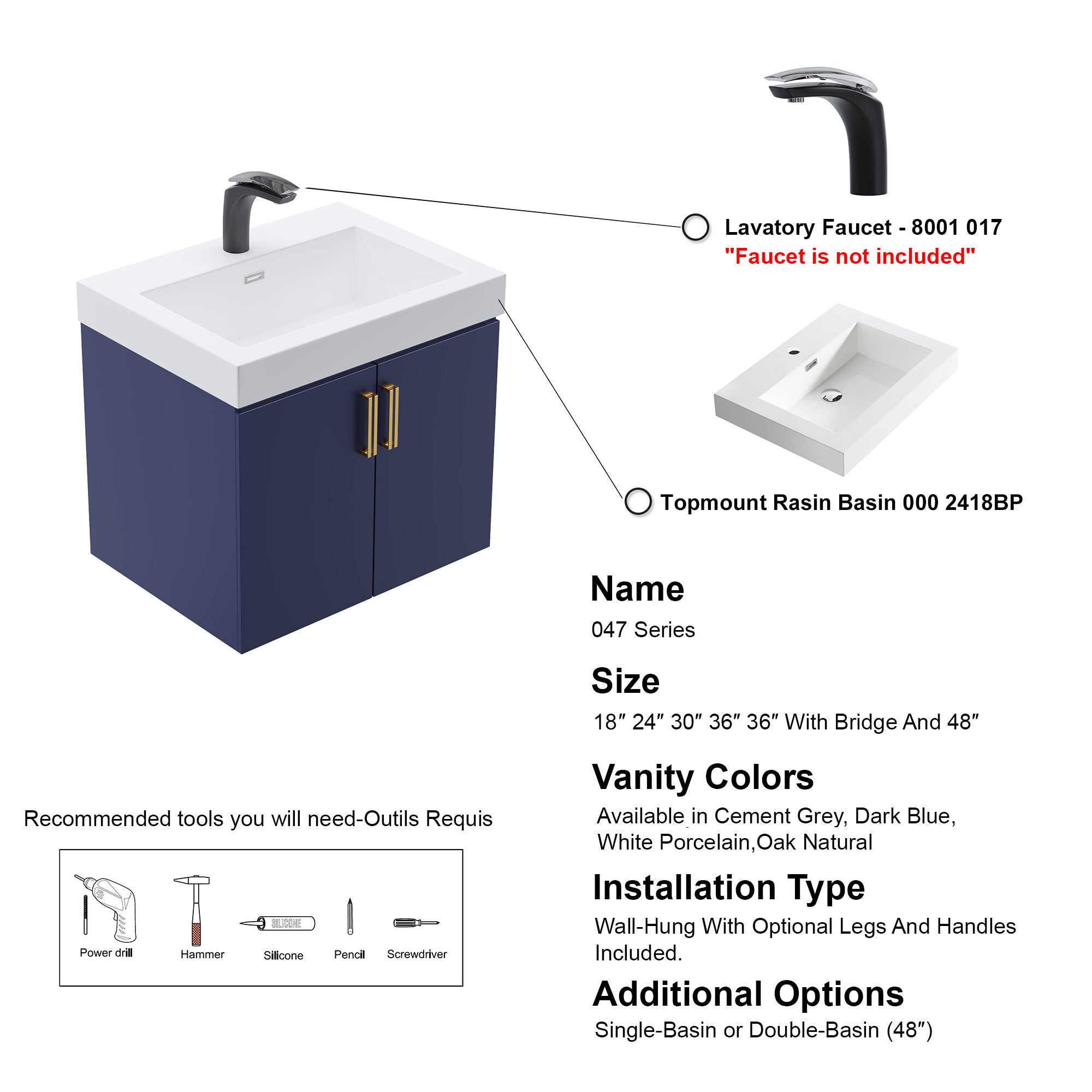 047 Series-24 Inch Vanity