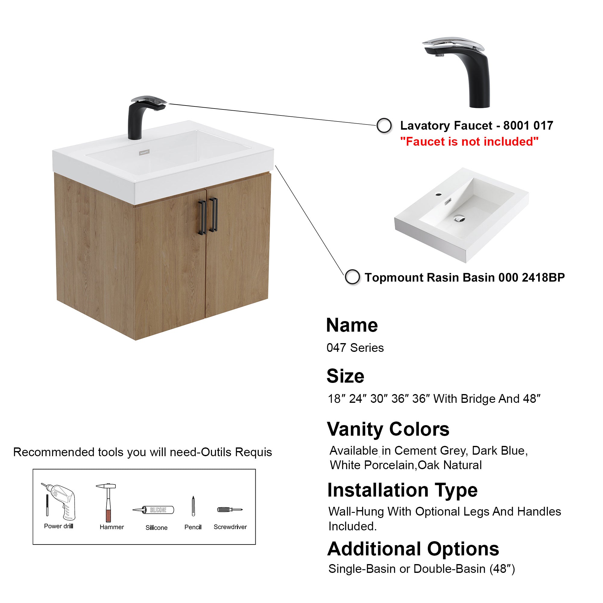 047 Series-24 Inch Vanity