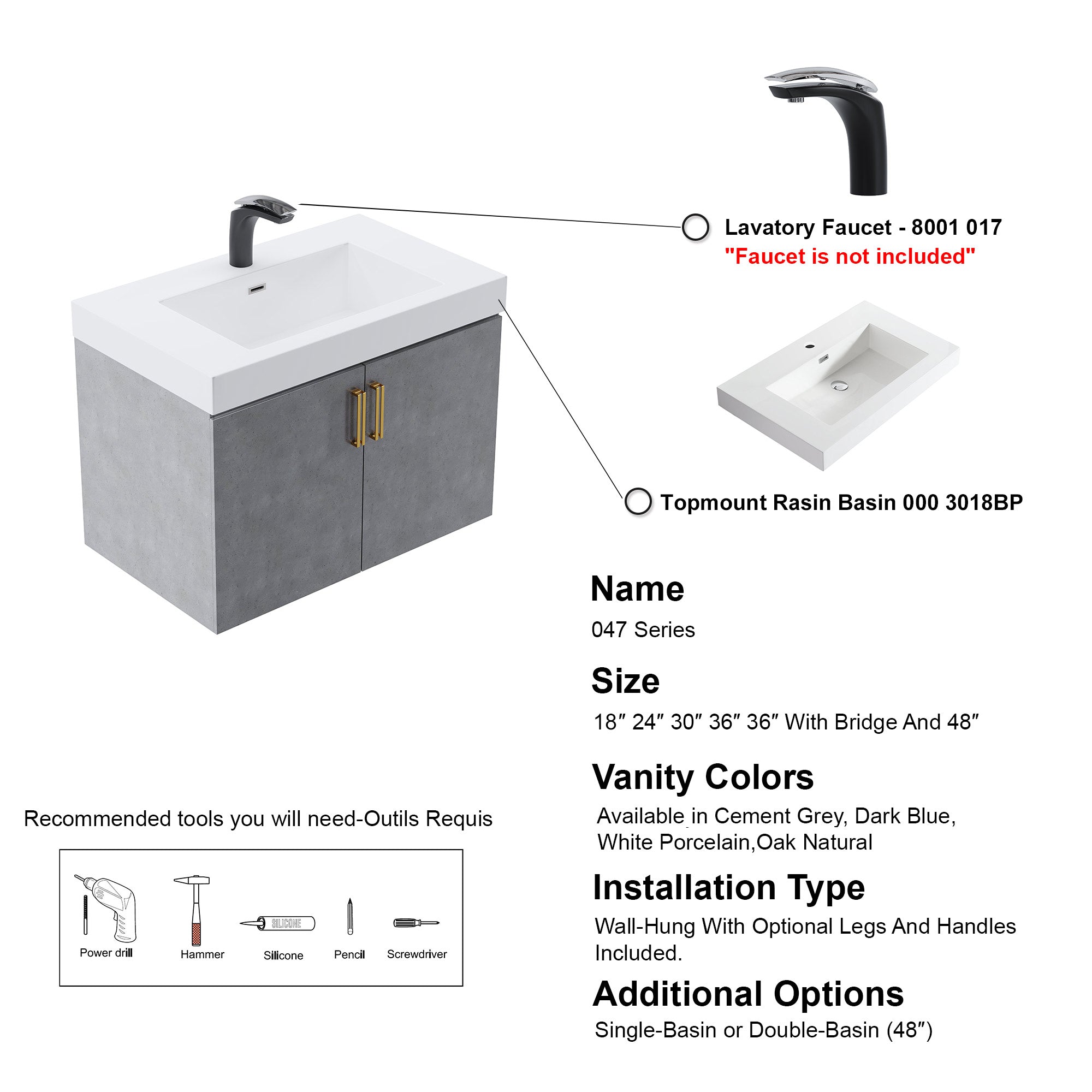 047 Series-30 Inch Vanity