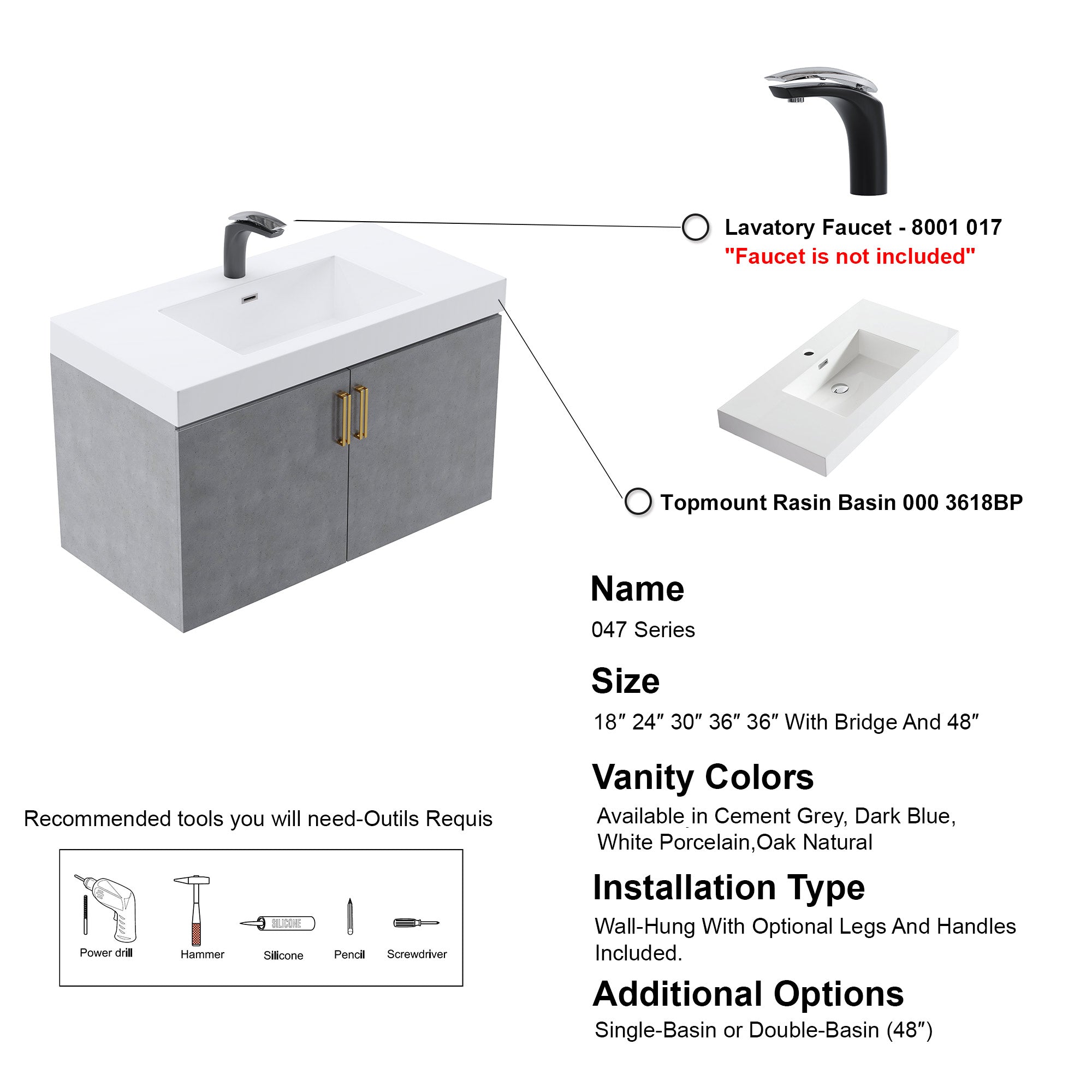 047 Series-36 Inch Vanity