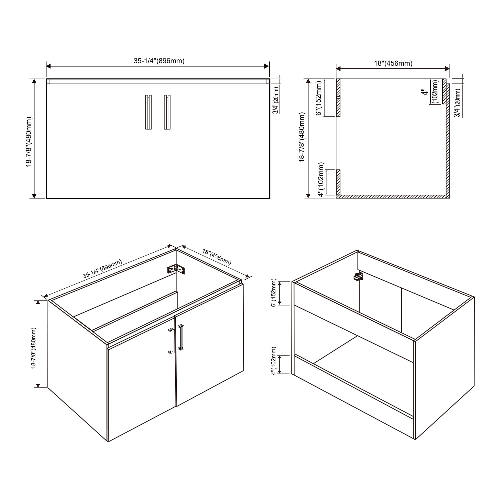 047 Series-36 Inch Vanity