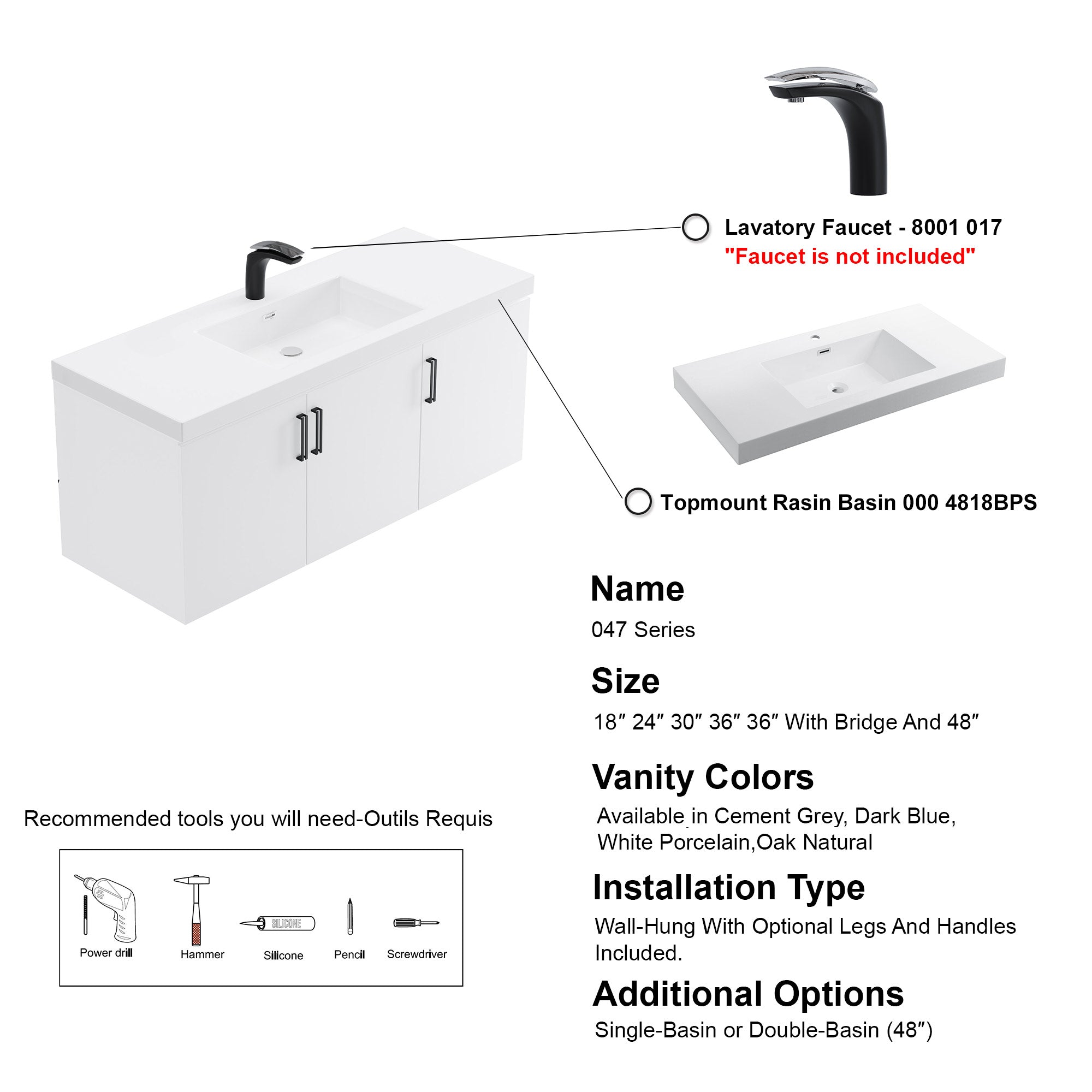 047 Series-48 Inch Vanity