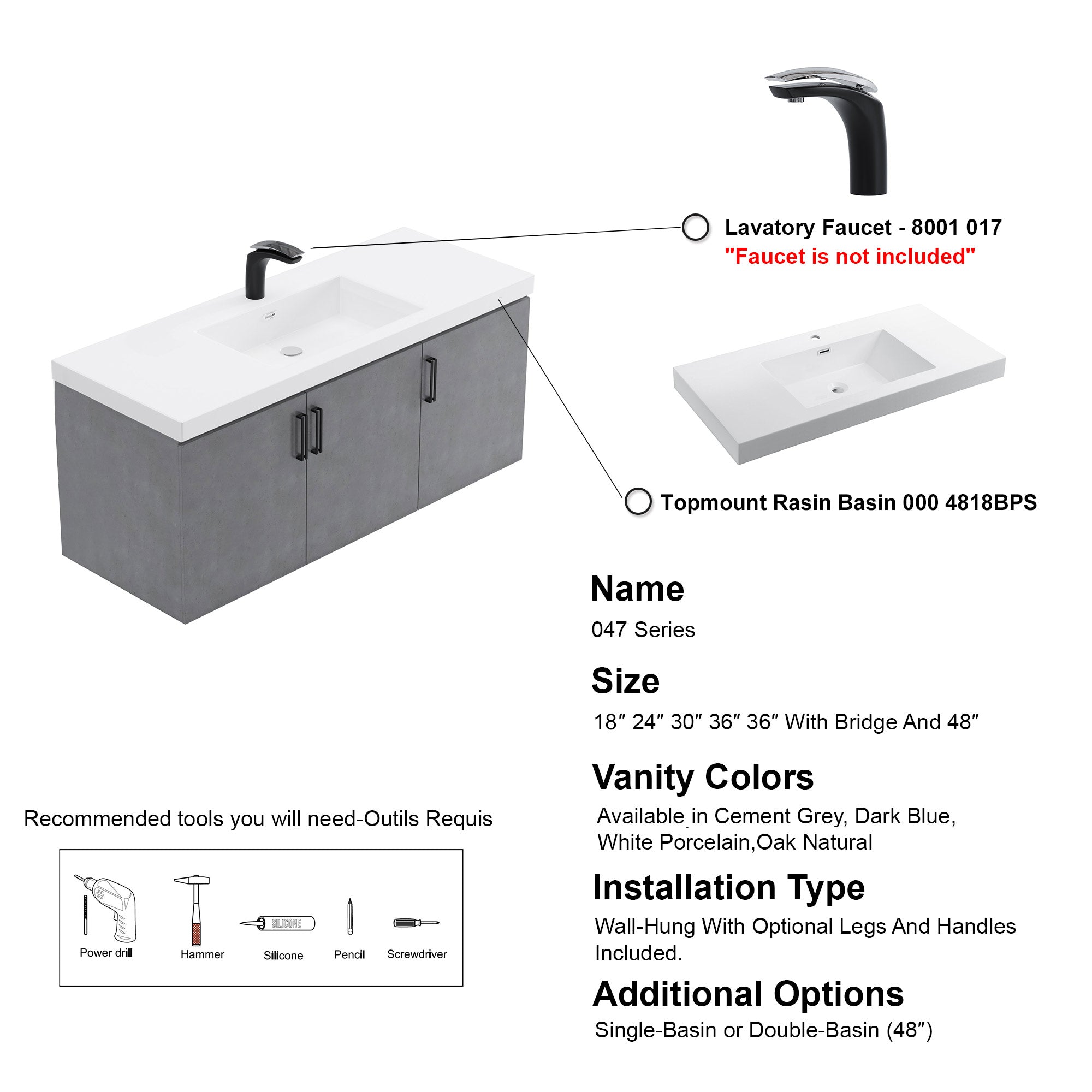 047 Series-48 Inch Vanity