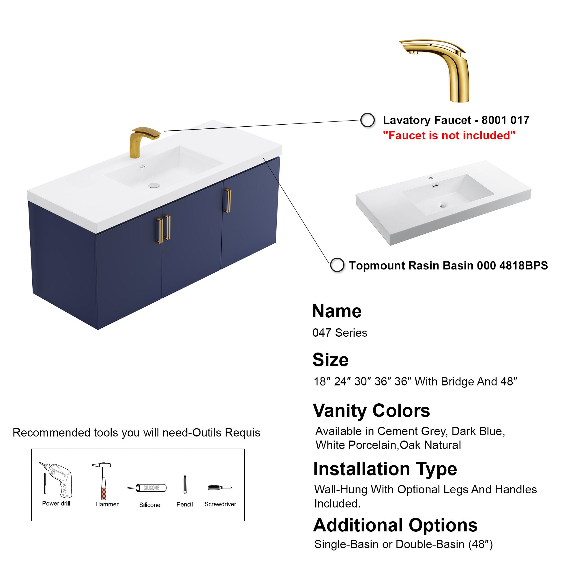 047 Series-48 Inch Vanity