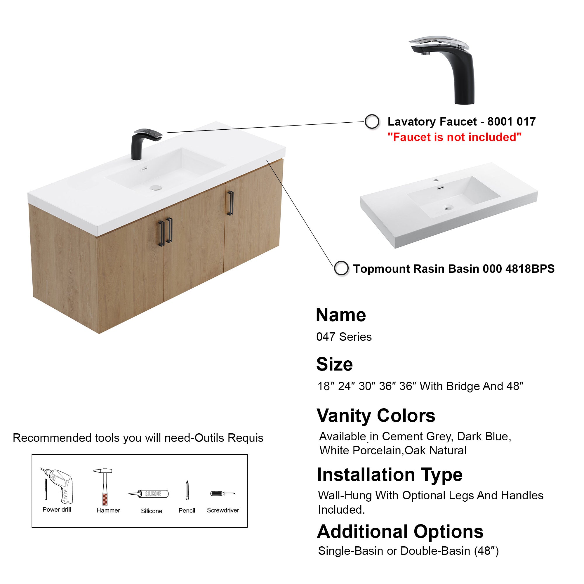 047 Series-48 Inch Vanity