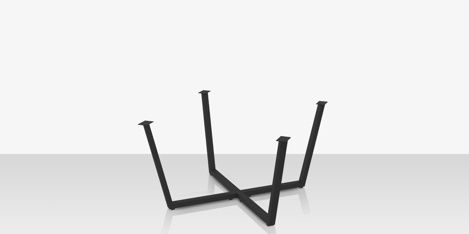 Contemporary Bases Flat X 49 Dining Table Base