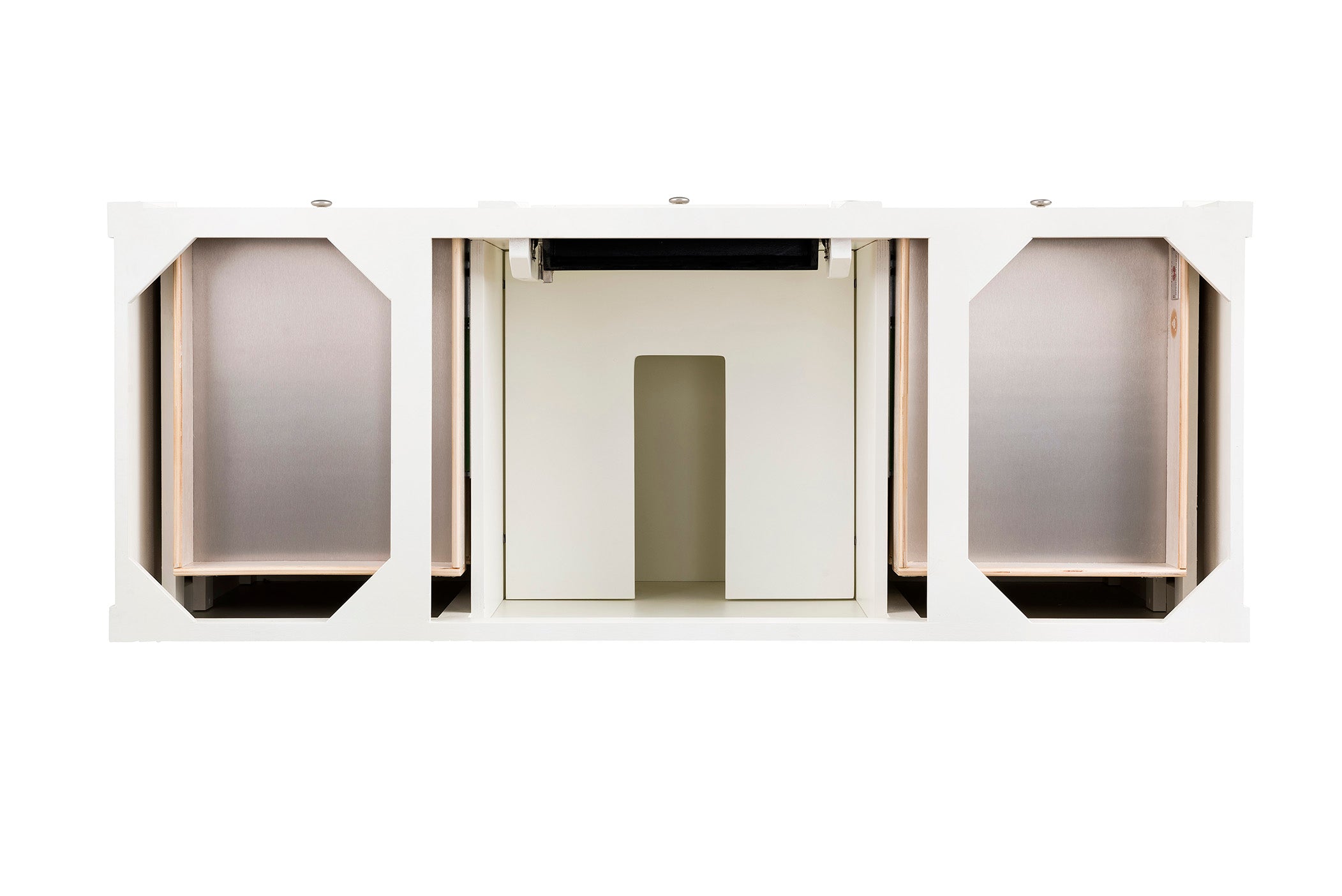 James Martin Brittany 60" Single Vanity in Bright White with 3cm Countertop and FreePower Wireless Charger
