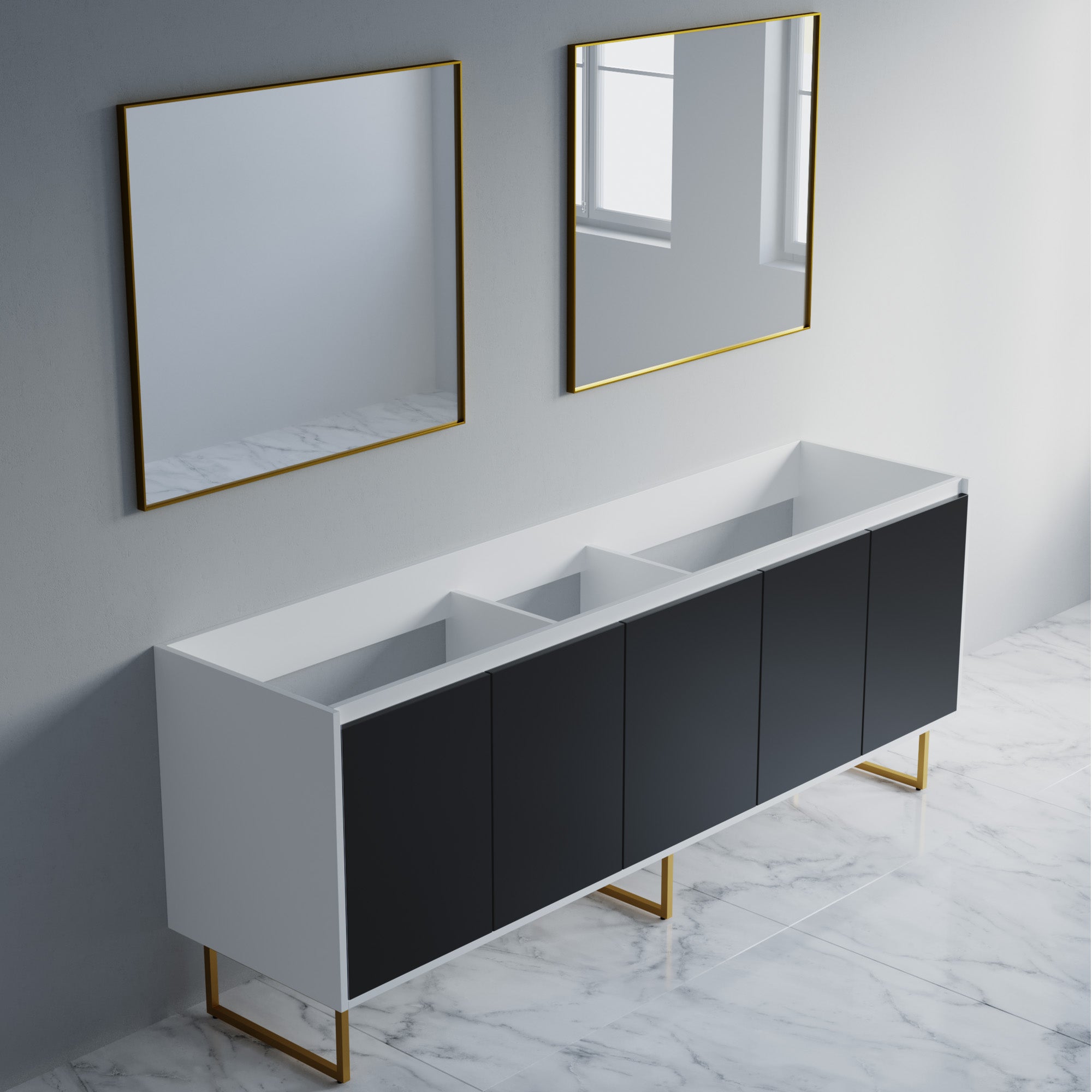 057 Series - 84 Inch Vanity Only