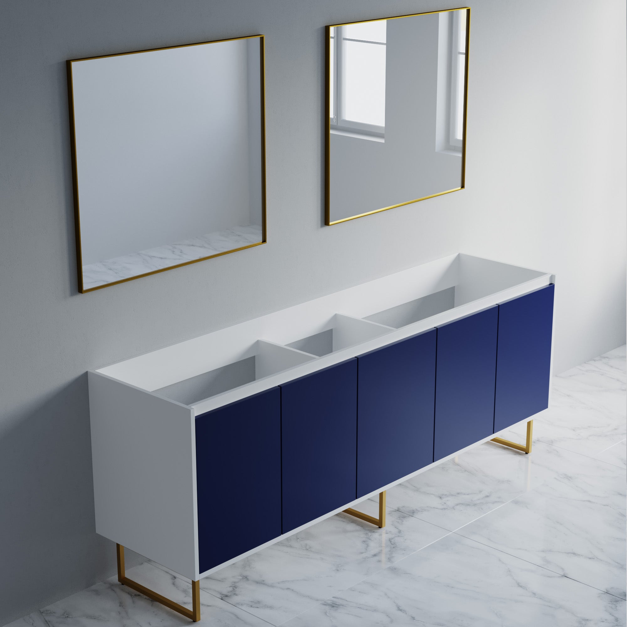057 Series - 84 Inch Vanity Only