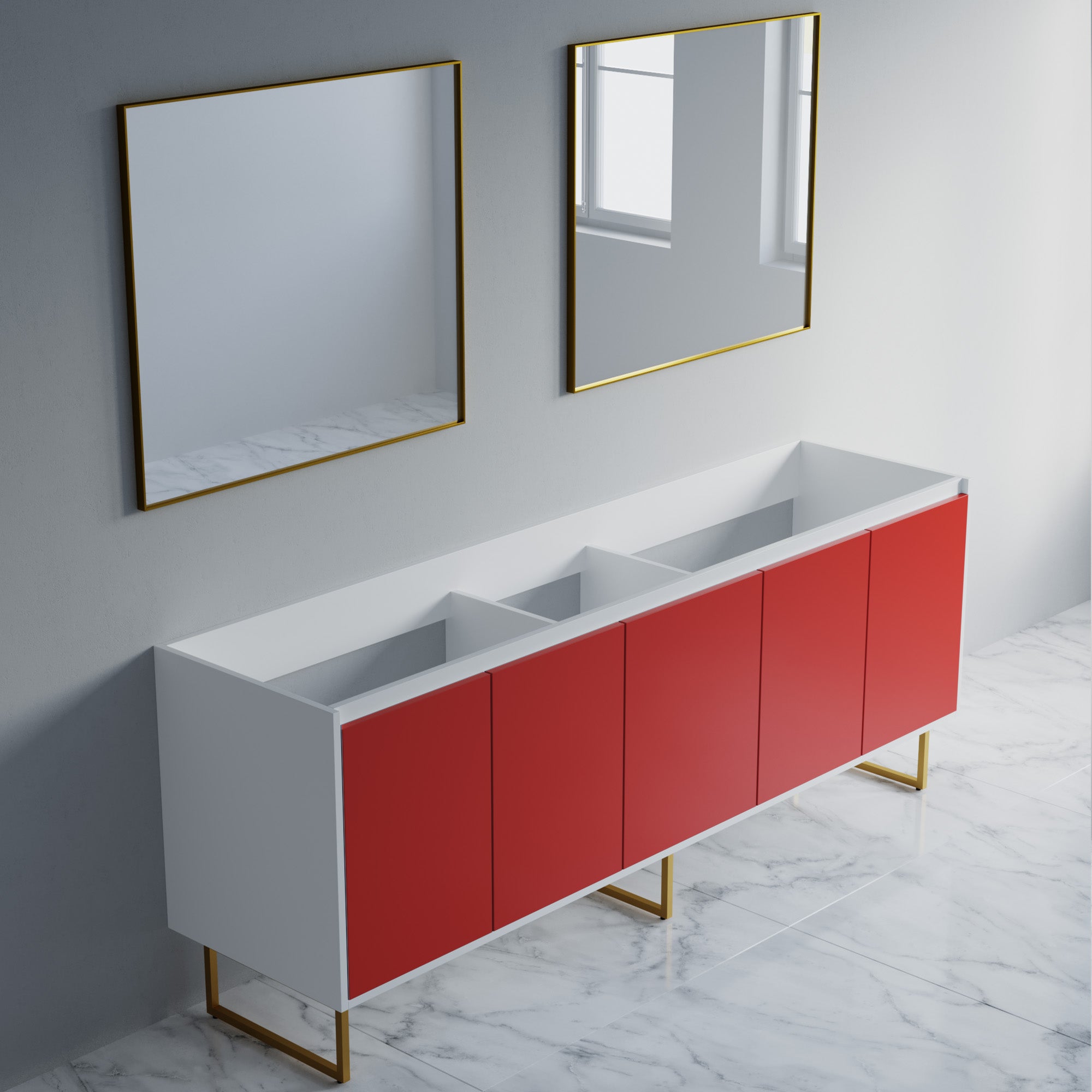 057 Series - 84 Inch Vanity Only