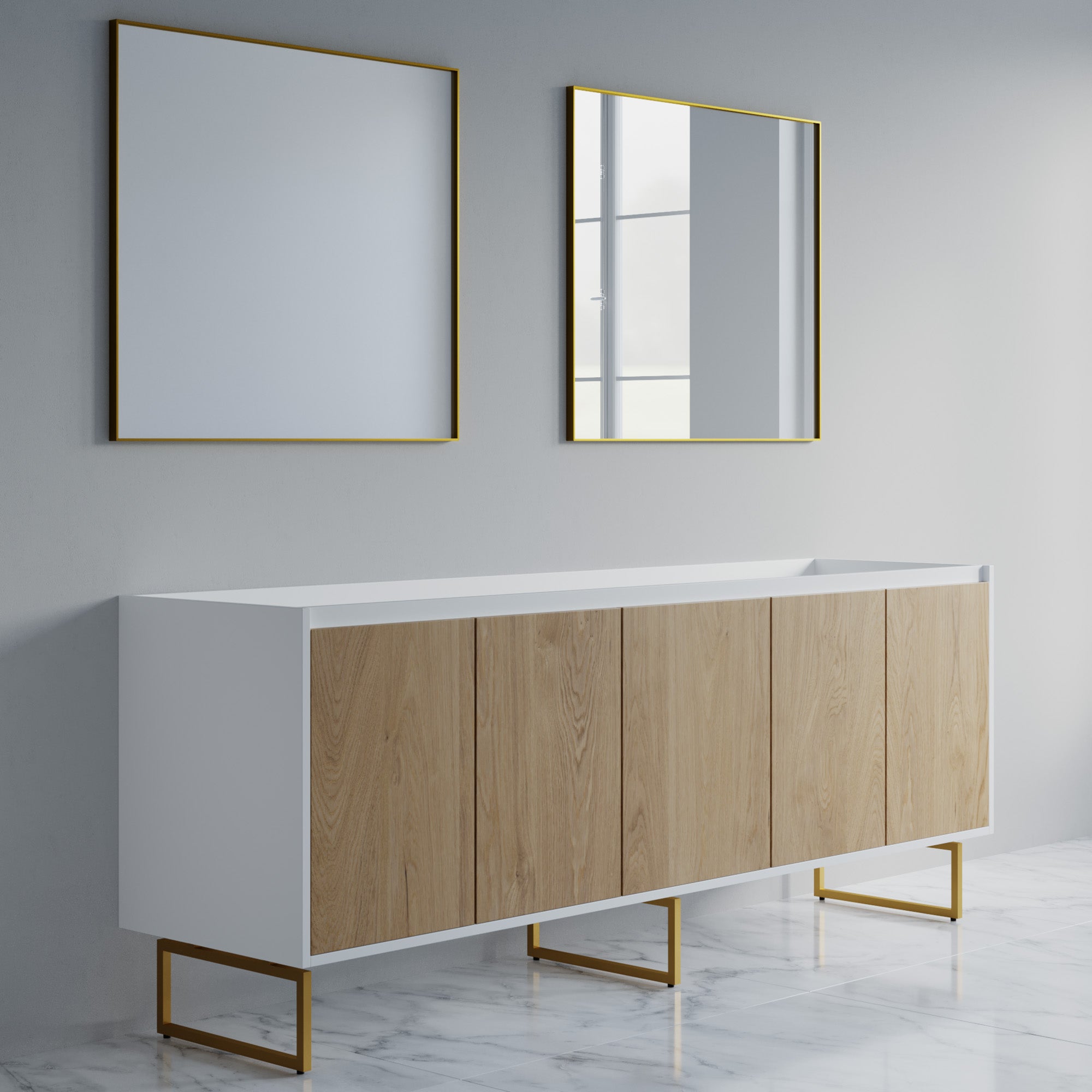 057 Series - 84 Inch Vanity Only