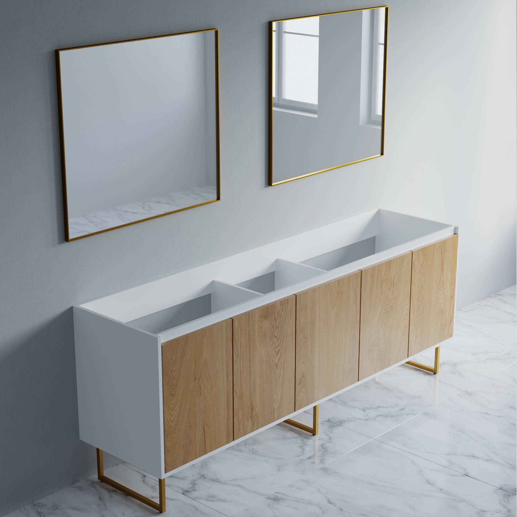 057 Series - 84 Inch Vanity Only