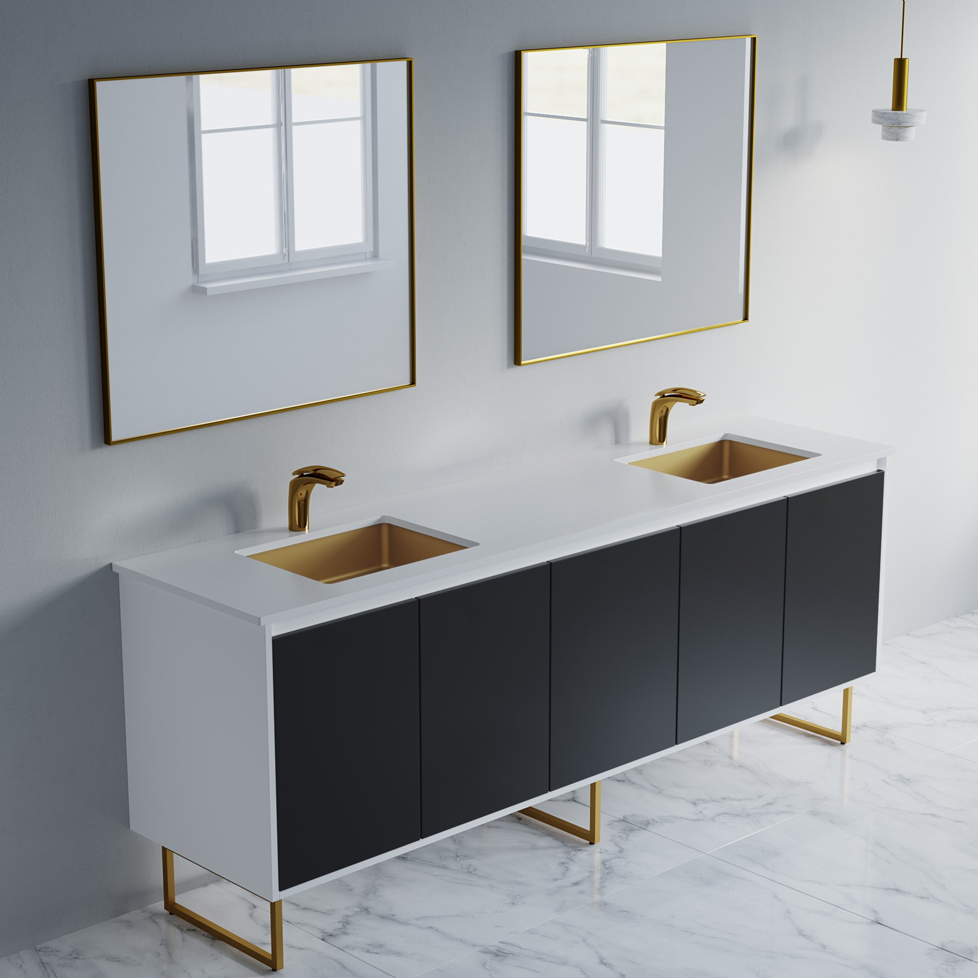 057 Series - 84 Inch Vanity