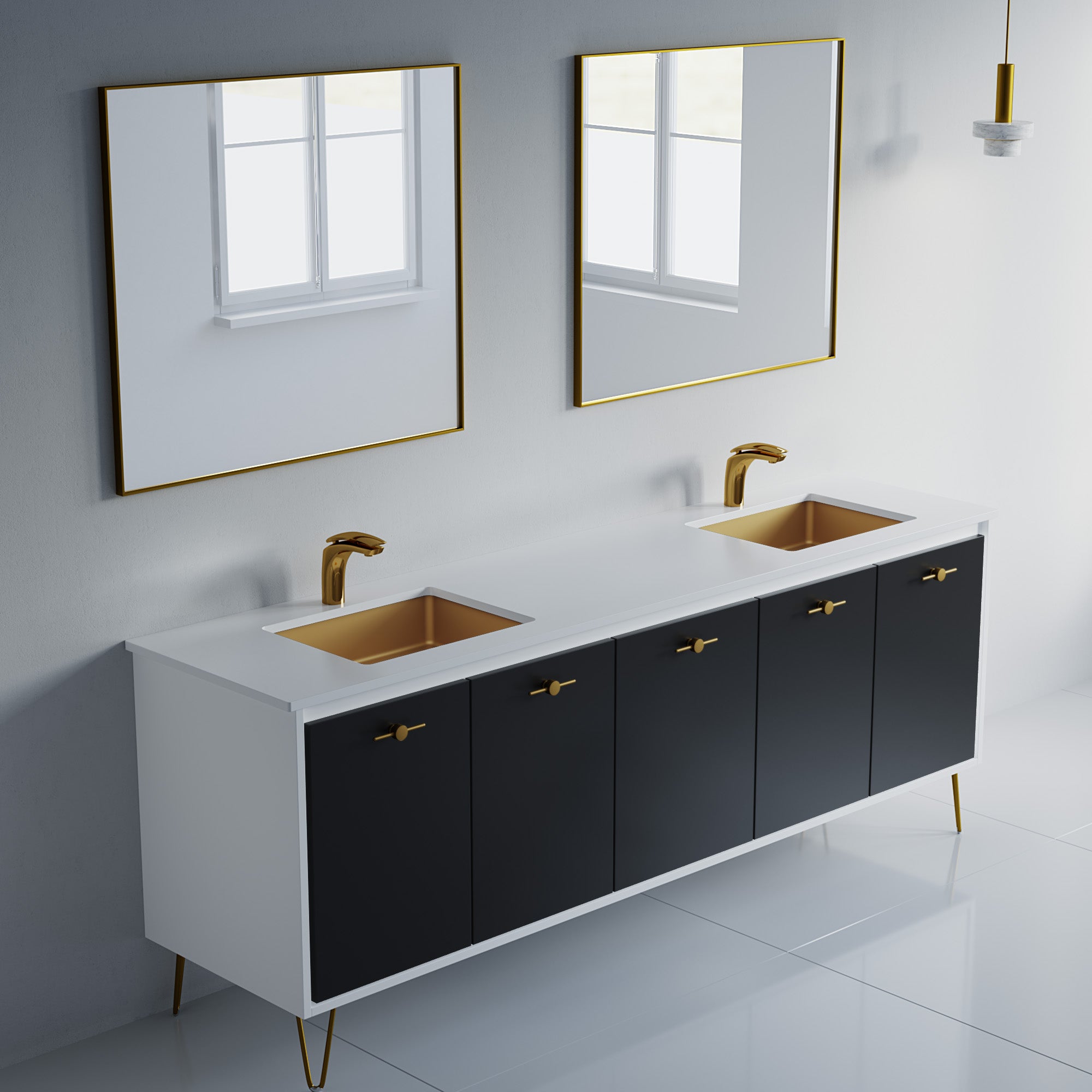 057 Series - 84 Inch Vanity