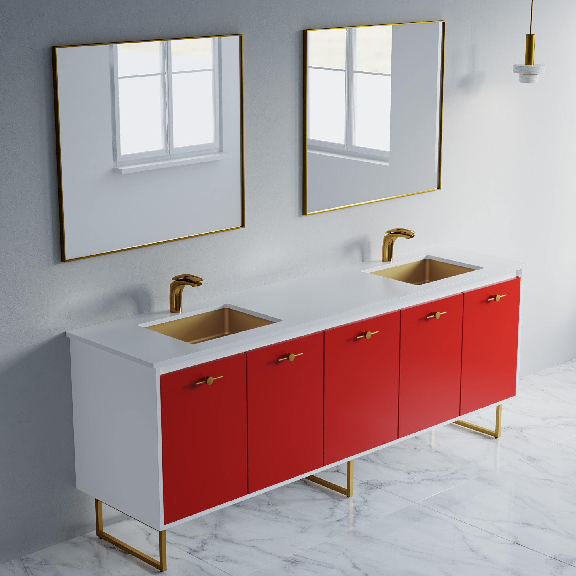 057 Series - 84 Inch Vanity