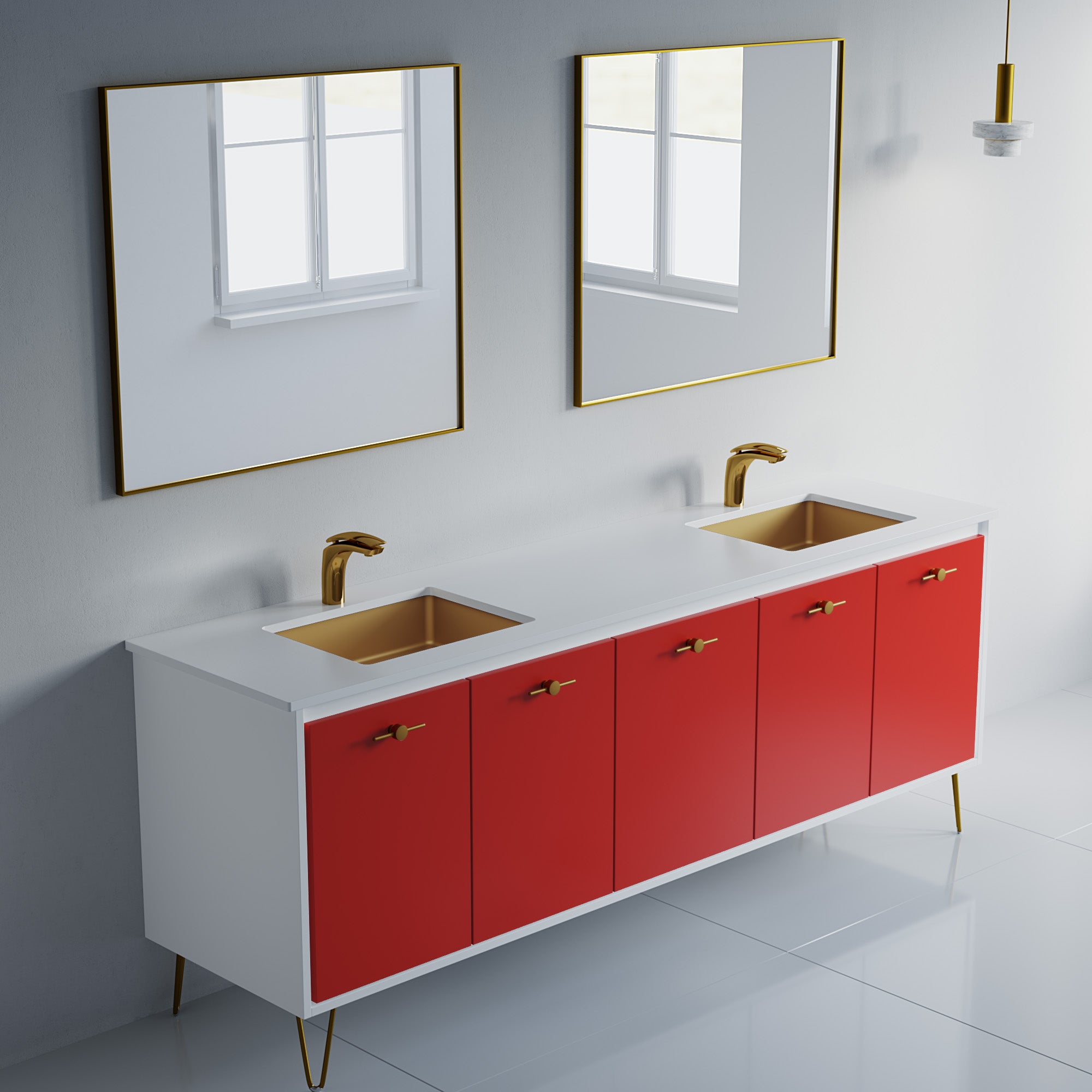 057 Series - 84 Inch Vanity