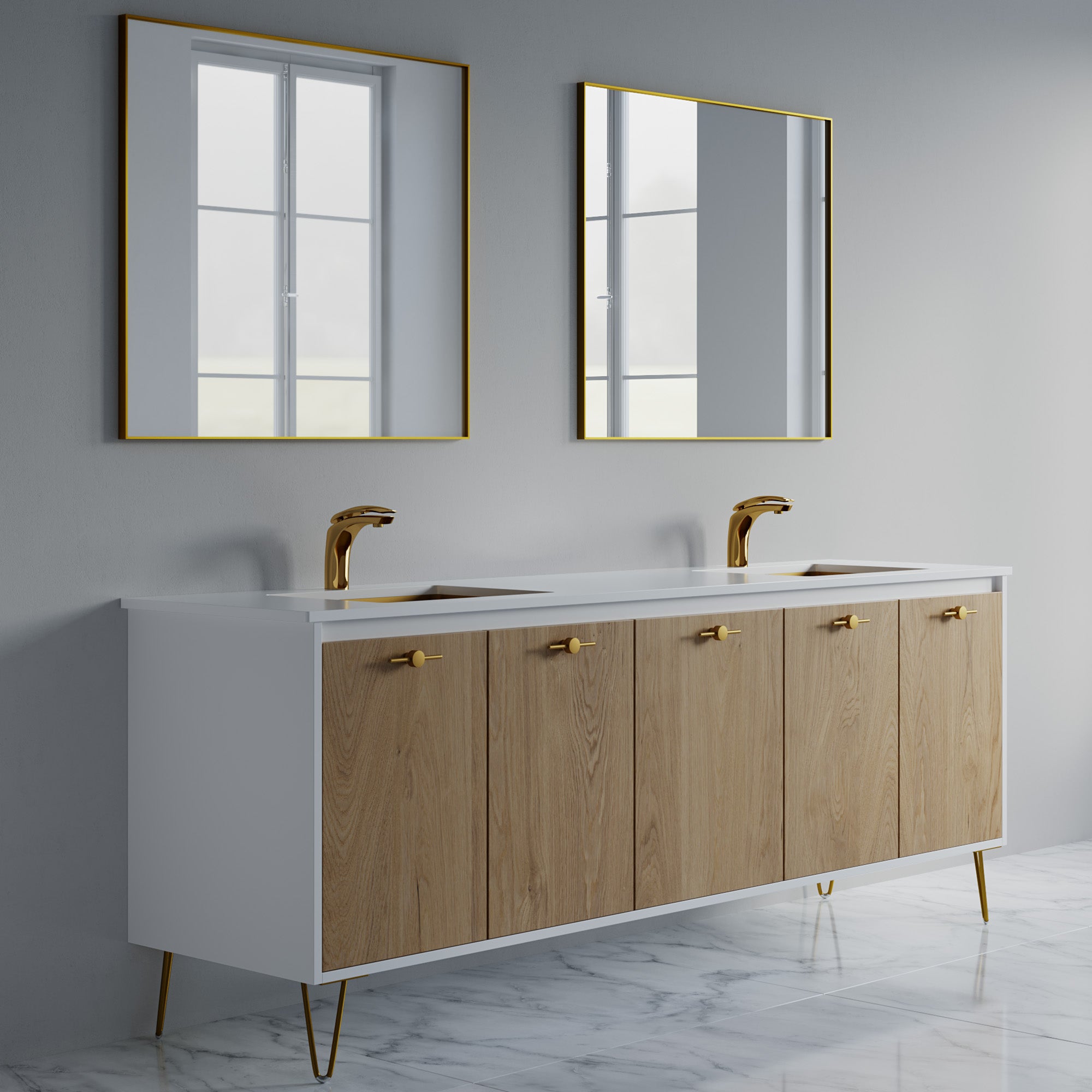 057 Series - 84 Inch Vanity