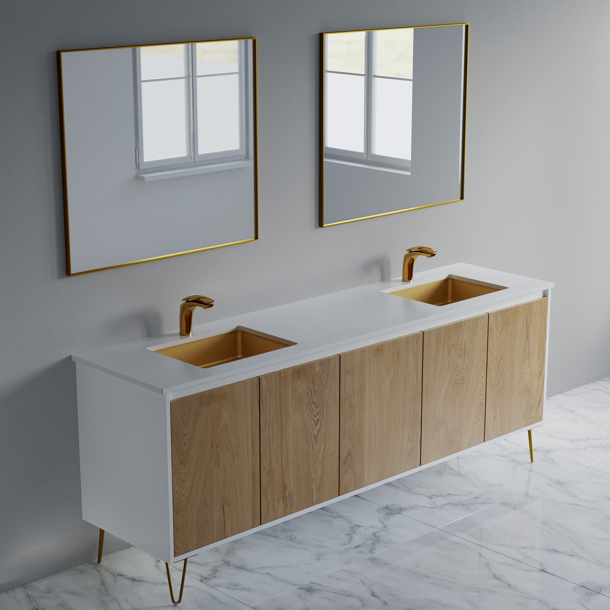 057 Series - 84 Inch Vanity