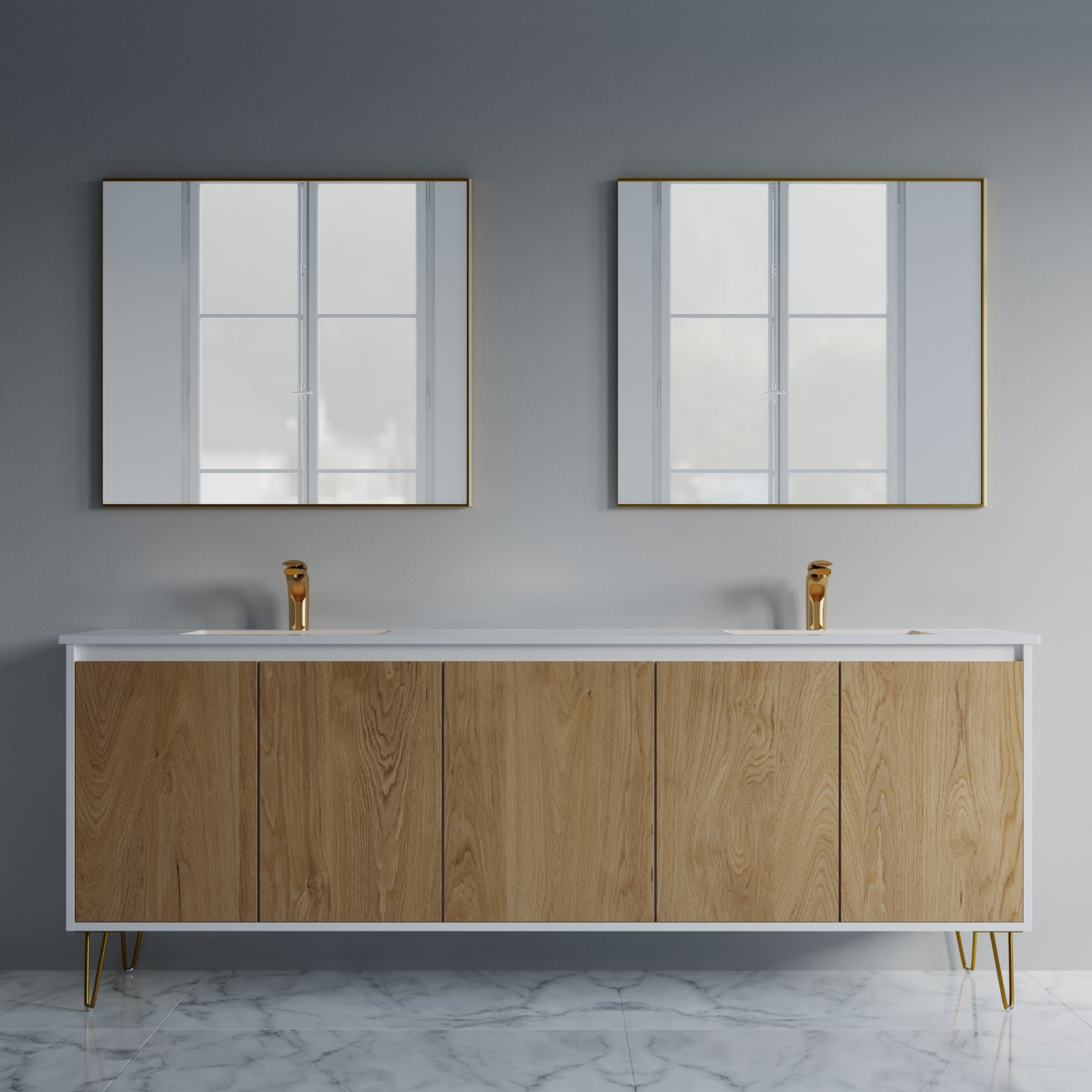 057 Series - 84 Inch Vanity