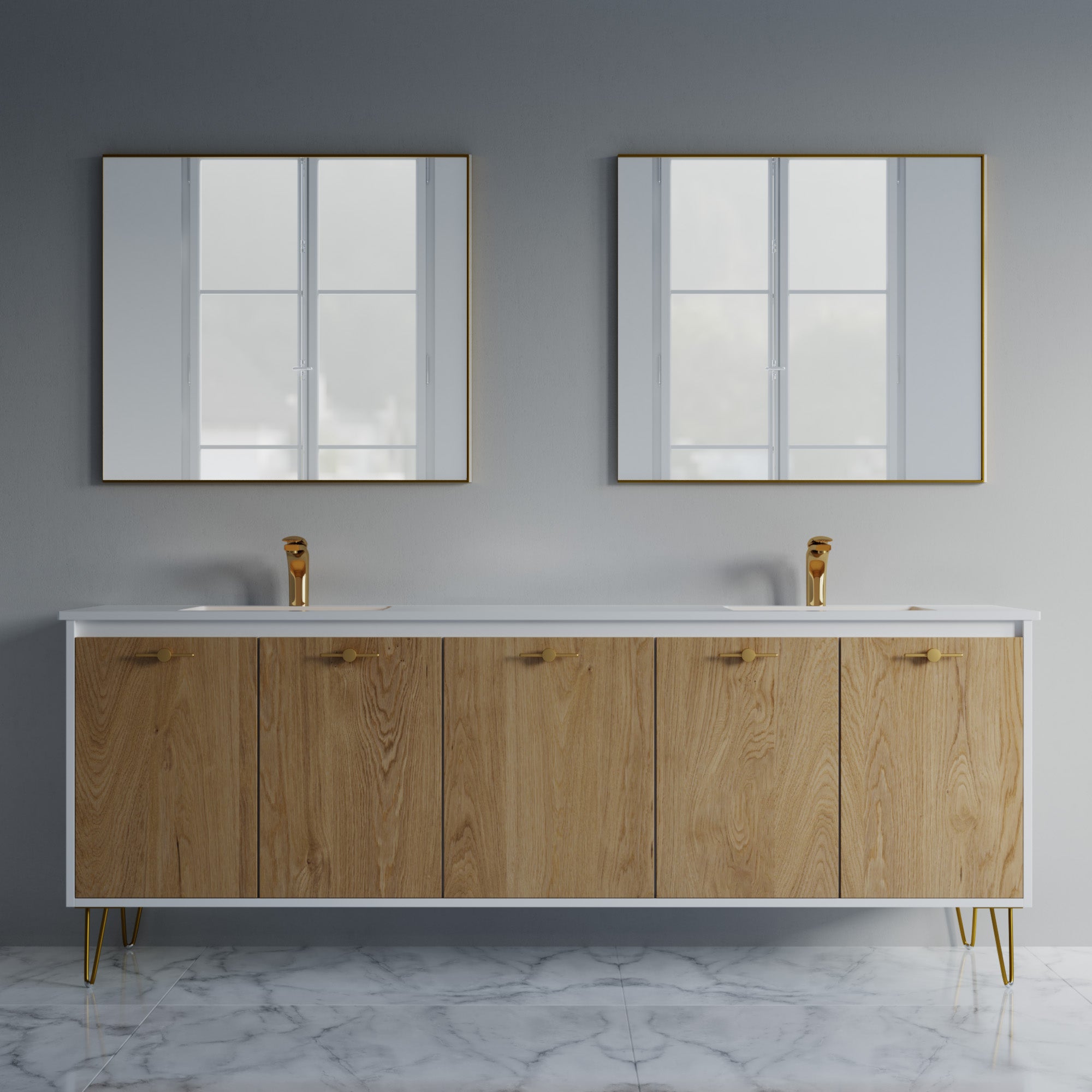 057 Series - 84 Inch Vanity