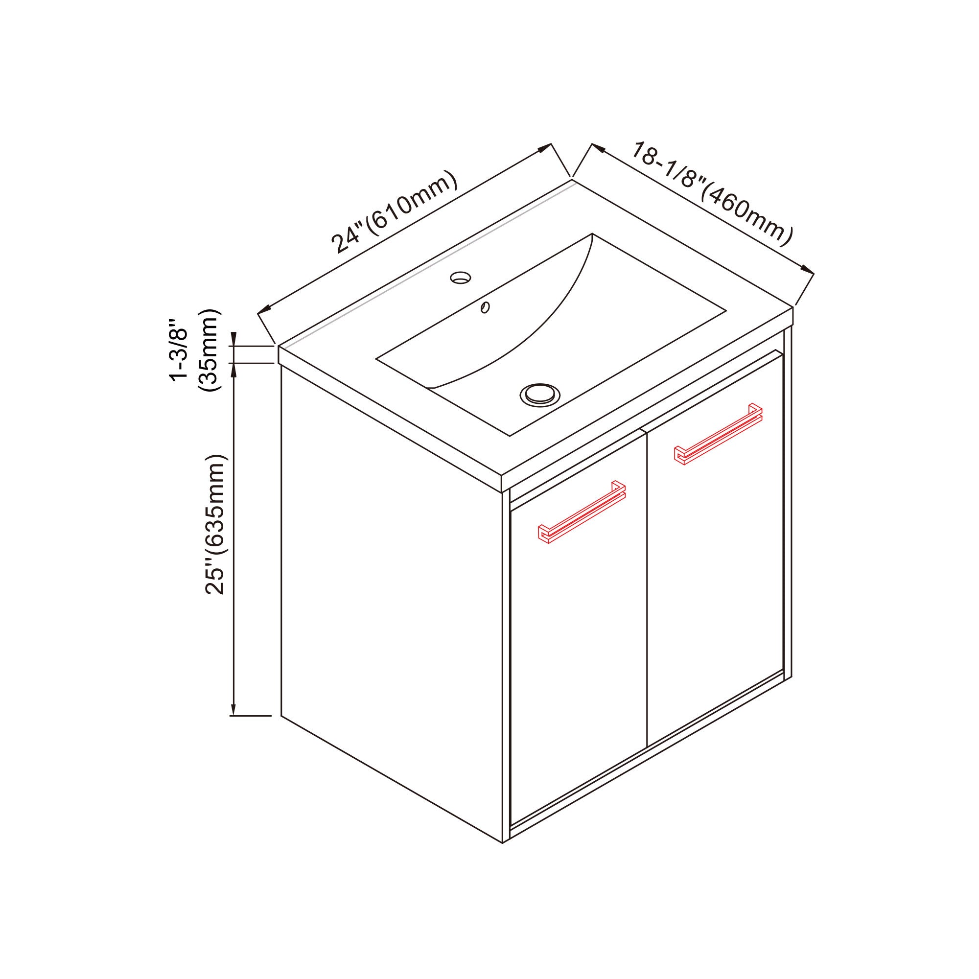 057 Series - 24 Inch Vanity