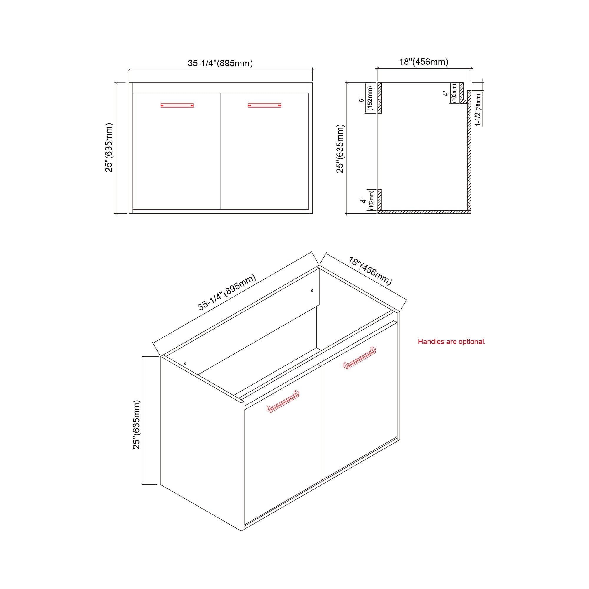 057 Series - 36 Inch Vanity