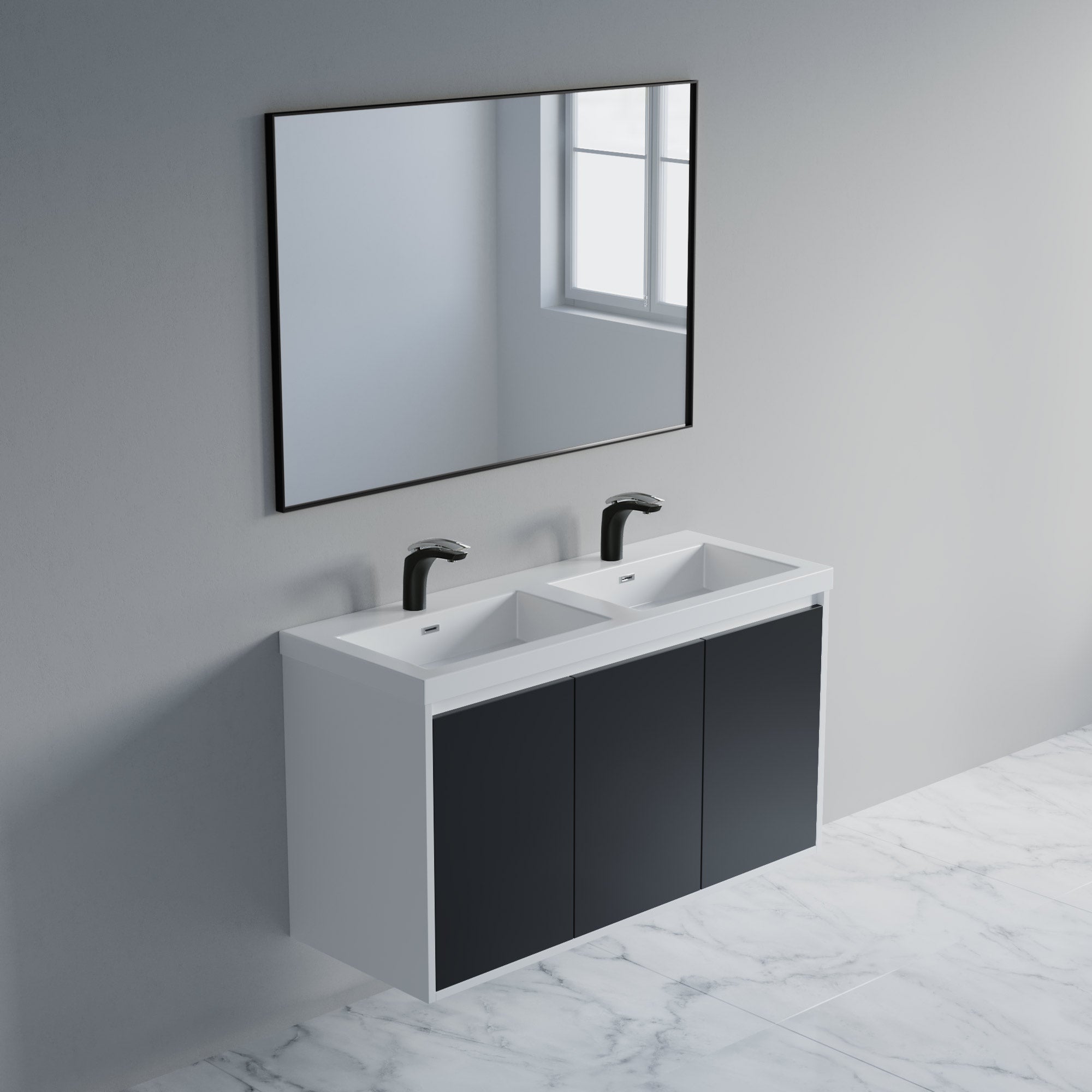 057 Series - 48 Inch Vanity Double Sinks