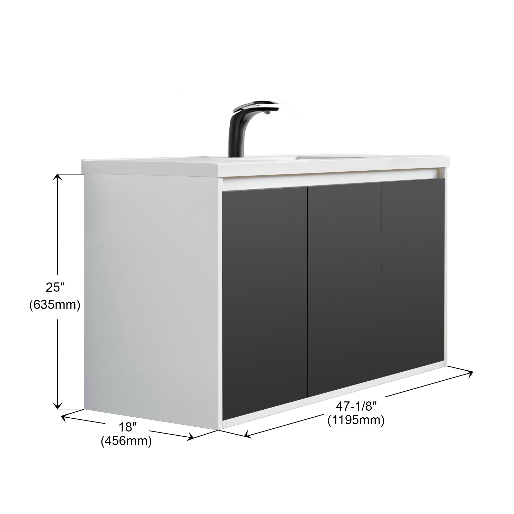 057 Series - 48 Inch Vanity - Single Sink