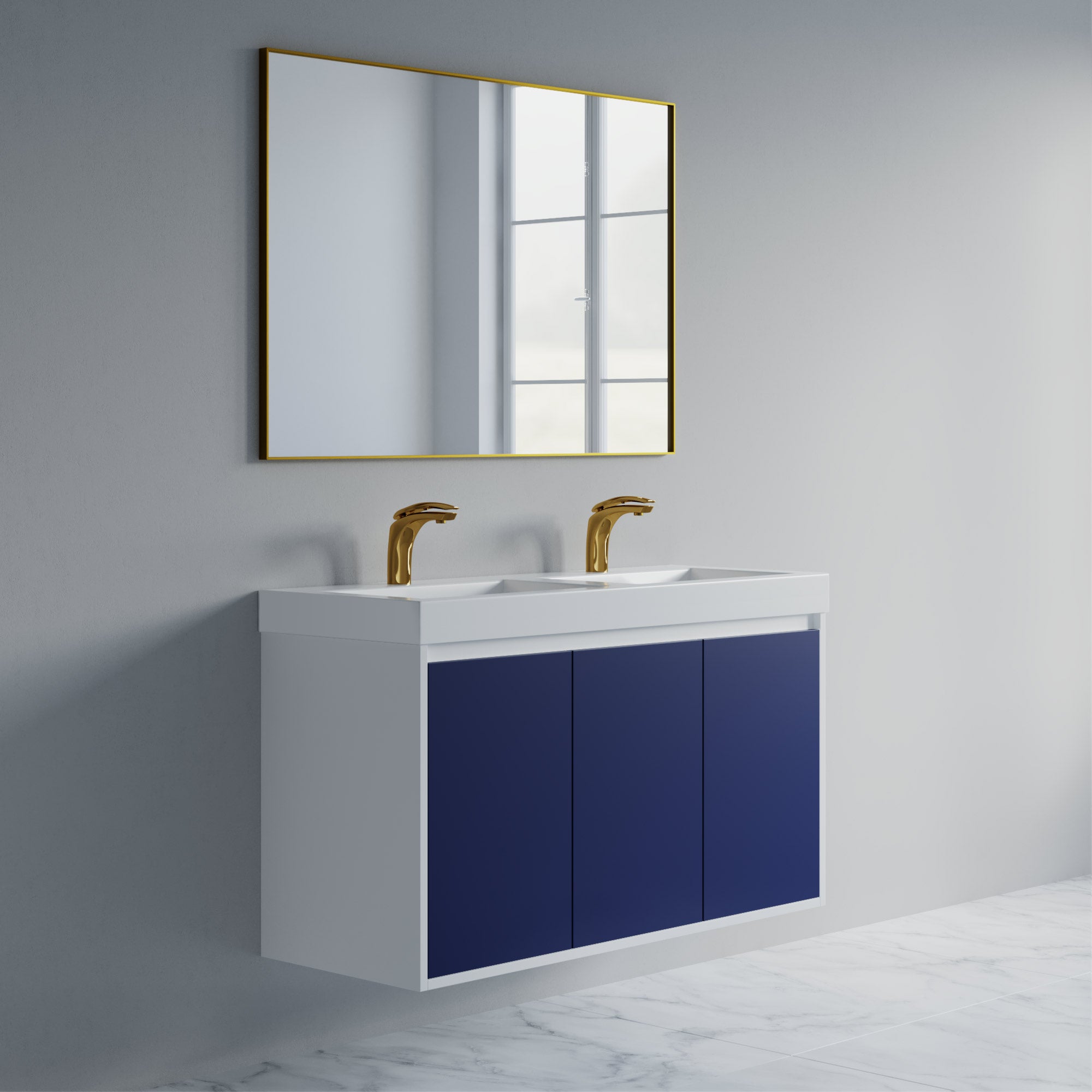 057 Series - 48 Inch Vanity Double Sinks