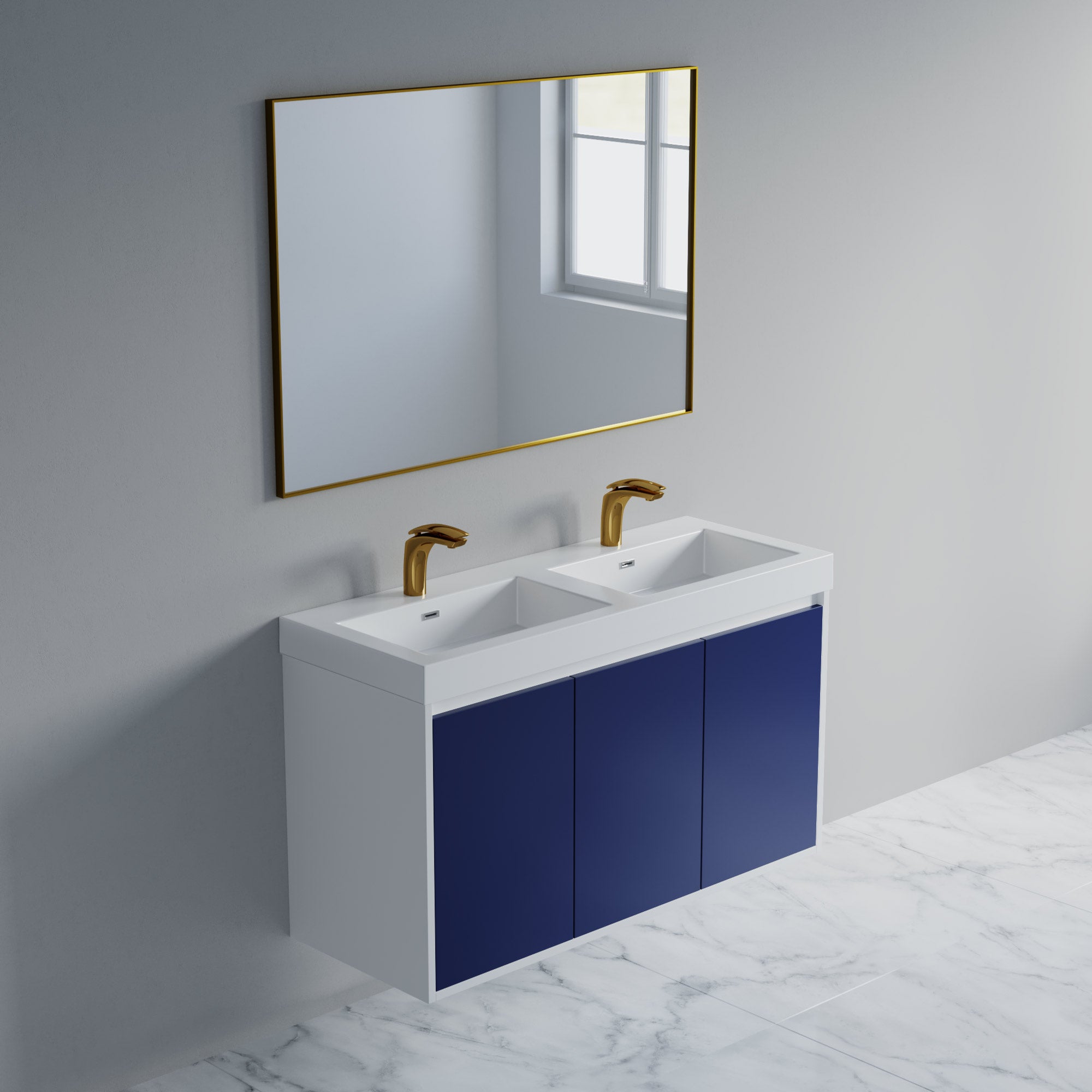 057 Series - 48 Inch Vanity Double Sinks