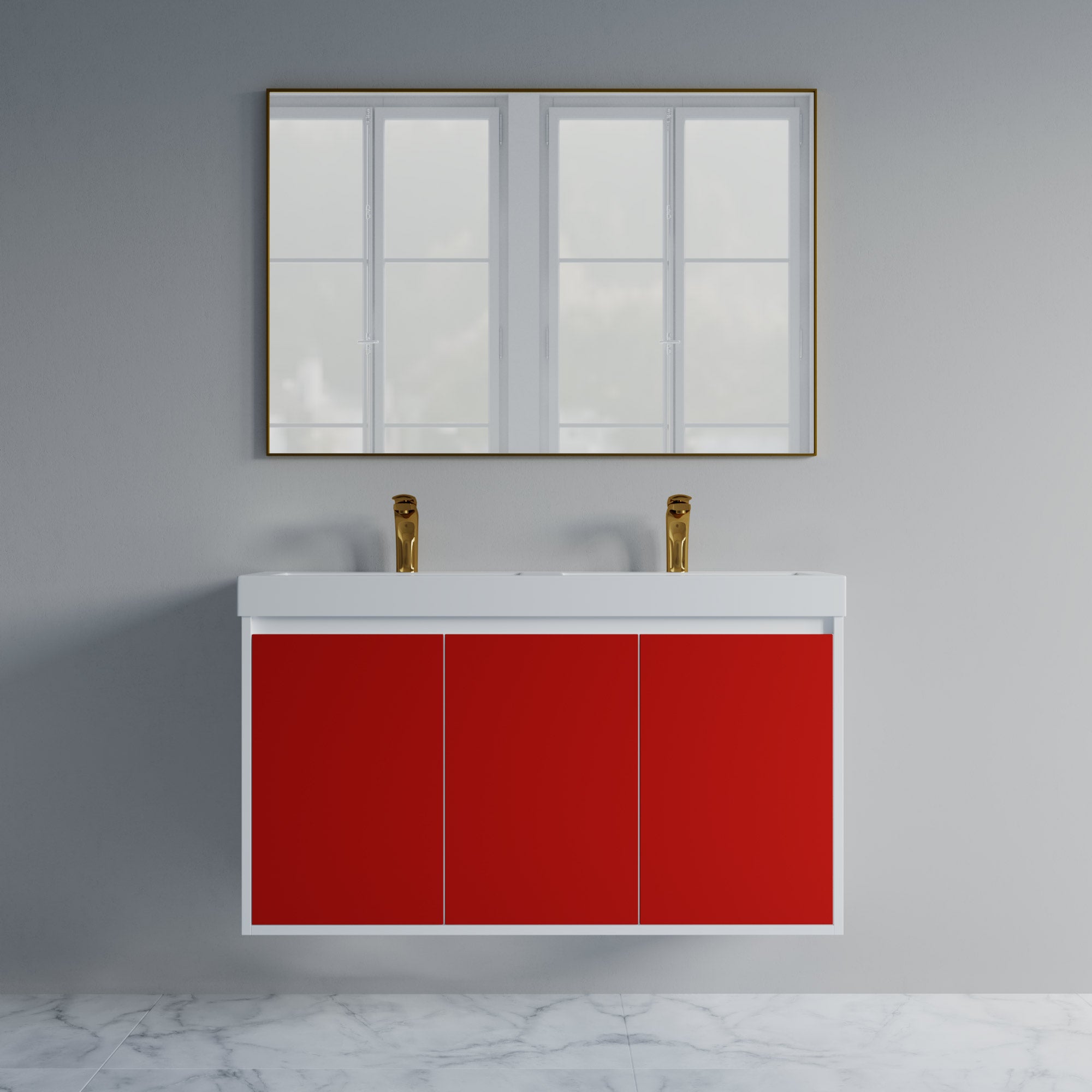 057 Series - 48 Inch Vanity Double Sinks