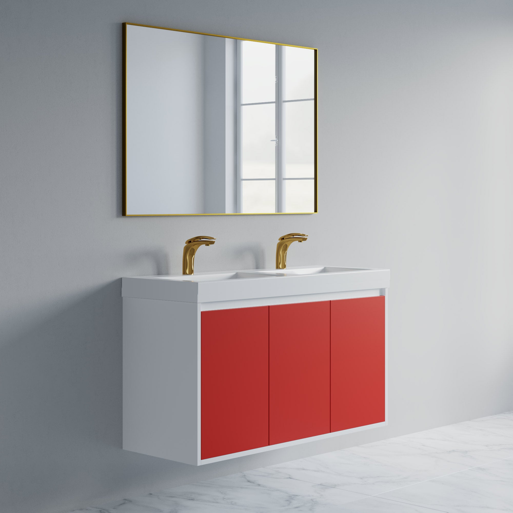 057 Series - 48 Inch Vanity Double Sinks