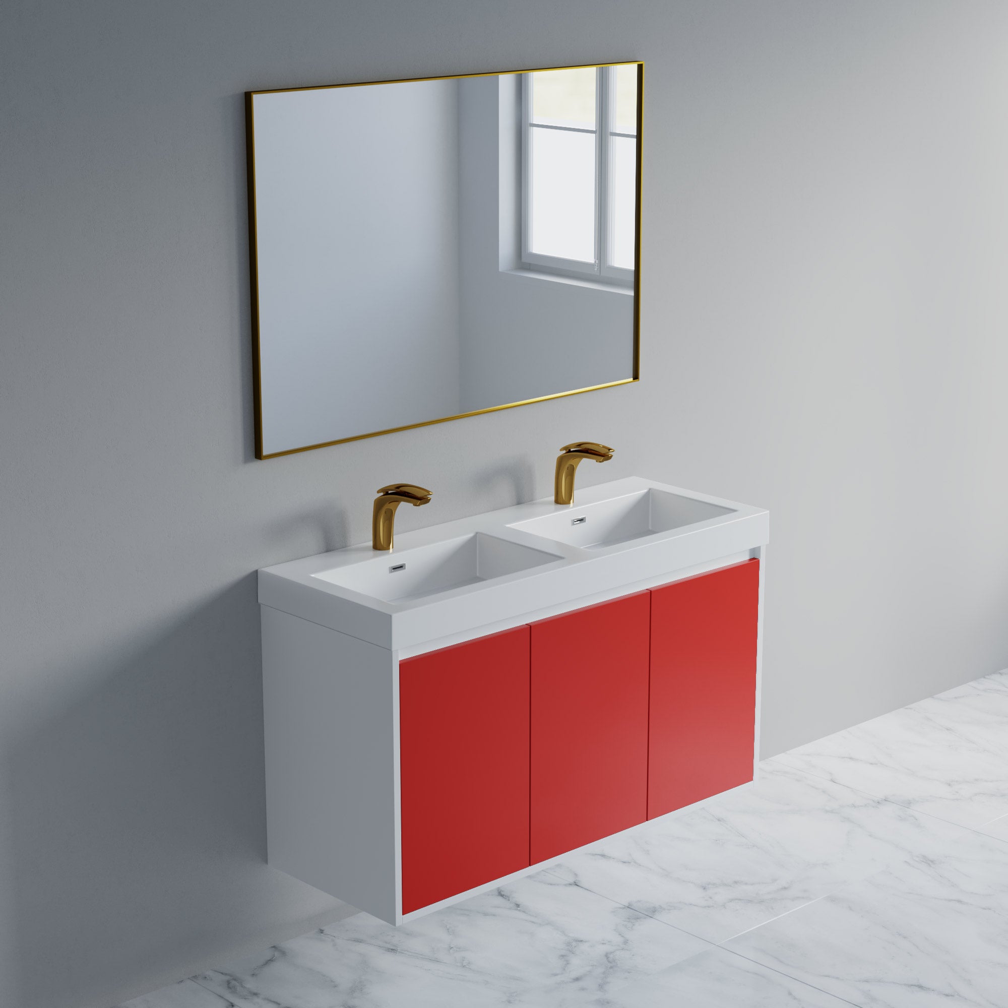 057 Series - 48 Inch Vanity Double Sinks