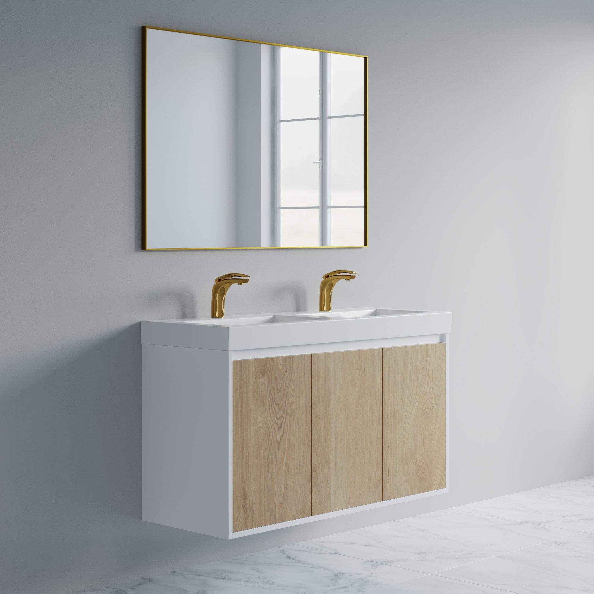 057 Series - 48 Inch Vanity Double Sinks