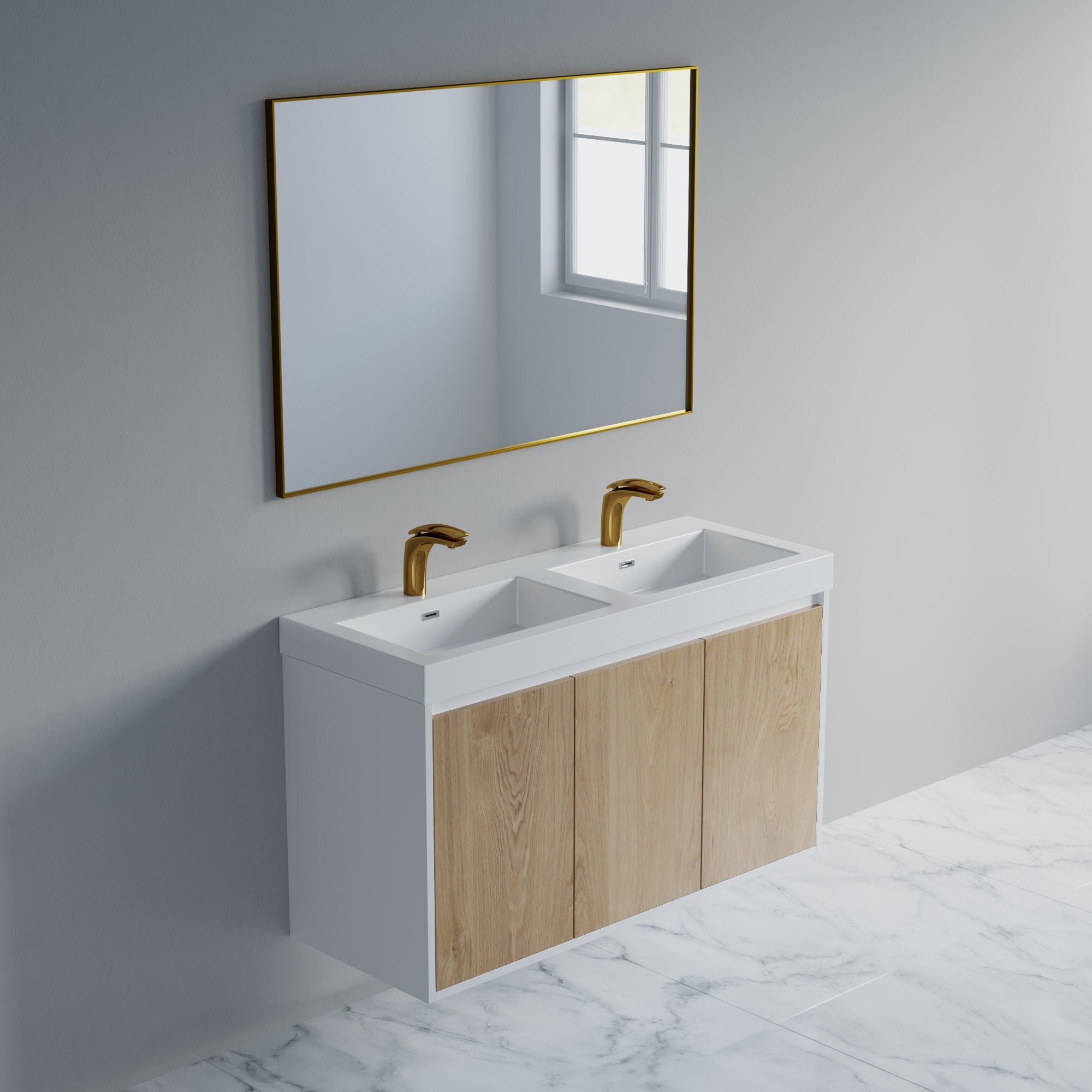 057 Series - 48 Inch Vanity Double Sinks